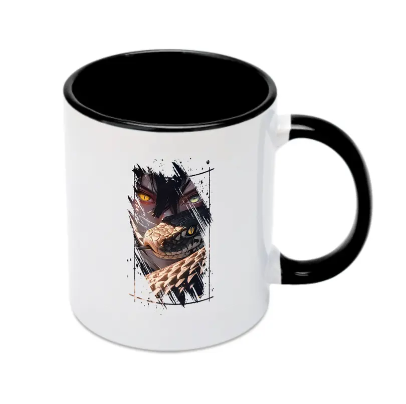 鬼滅の刃 グッズ,伊黒 小芭内 - カラフルマグカップ ・ 陶器 ・ 熱転写プリント ・ 鮮やかデザイン ・ 耐久性 高品質 ・ コーヒー お茶 ギフト用