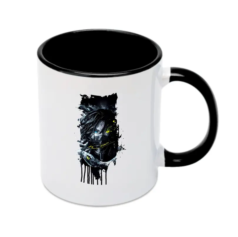 鬼滅の刃 グッズ,伊黒 小芭内 - カラフルマグカップ ・ 陶器 ・ 熱転写プリント ・ 鮮やかデザイン ・ 耐久性 高品質 ・ コーヒー お茶 ギフト用