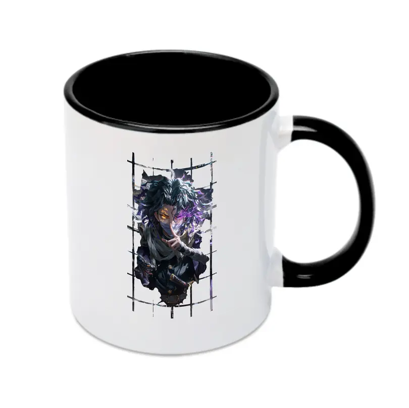 鬼滅の刃 グッズ,伊黒 小芭内 - カラフルマグカップ ・ 陶器 ・ 熱転写プリント ・ 鮮やかデザイン ・ 耐久性 高品質 ・ コーヒー お茶 ギフト用