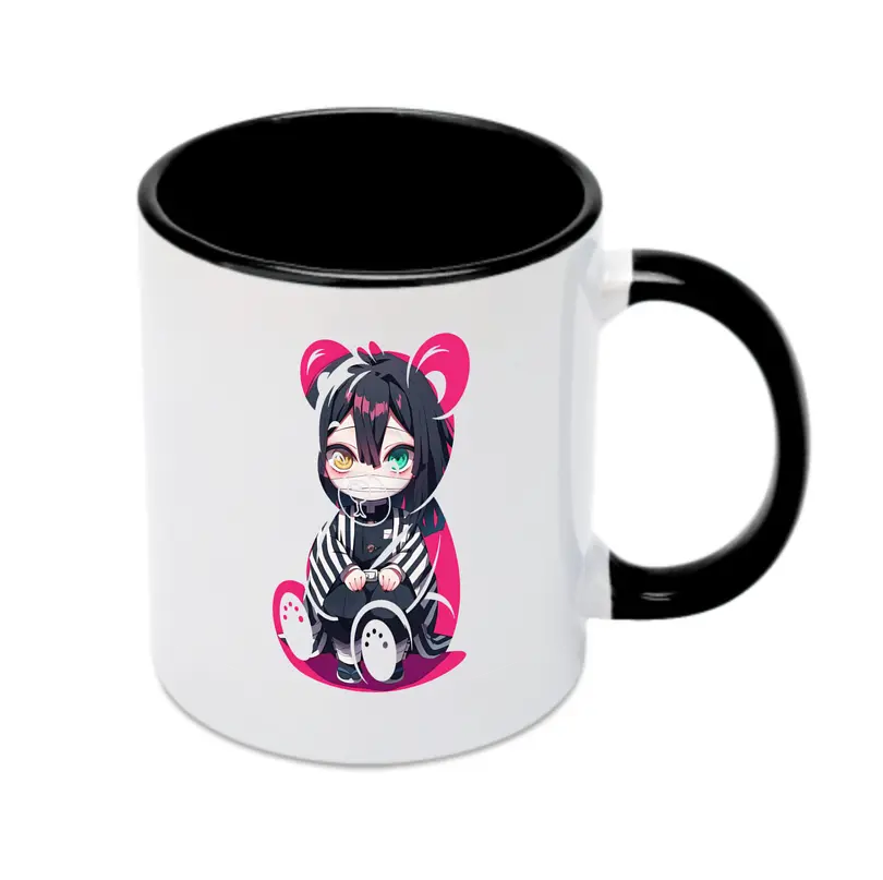 鬼滅の刃 グッズ,伊黒 小芭内 - カラフルマグカップ ・ 陶器 ・ 熱転写プリント ・ 鮮やかデザイン ・ 耐久性 高品質 ・ コーヒー お茶 ギフト用