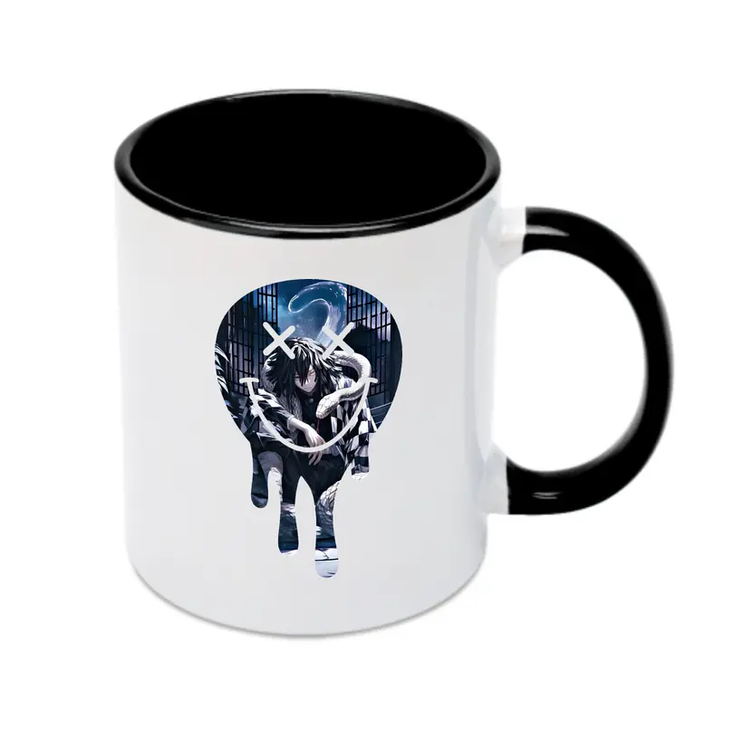 鬼滅の刃 グッズ,伊黒 小芭内 - カラフルマグカップ ・ 陶器 ・ 熱転写プリント ・ 鮮やかデザイン ・ 耐久性 高品質 ・ コーヒー お茶 ギフト用