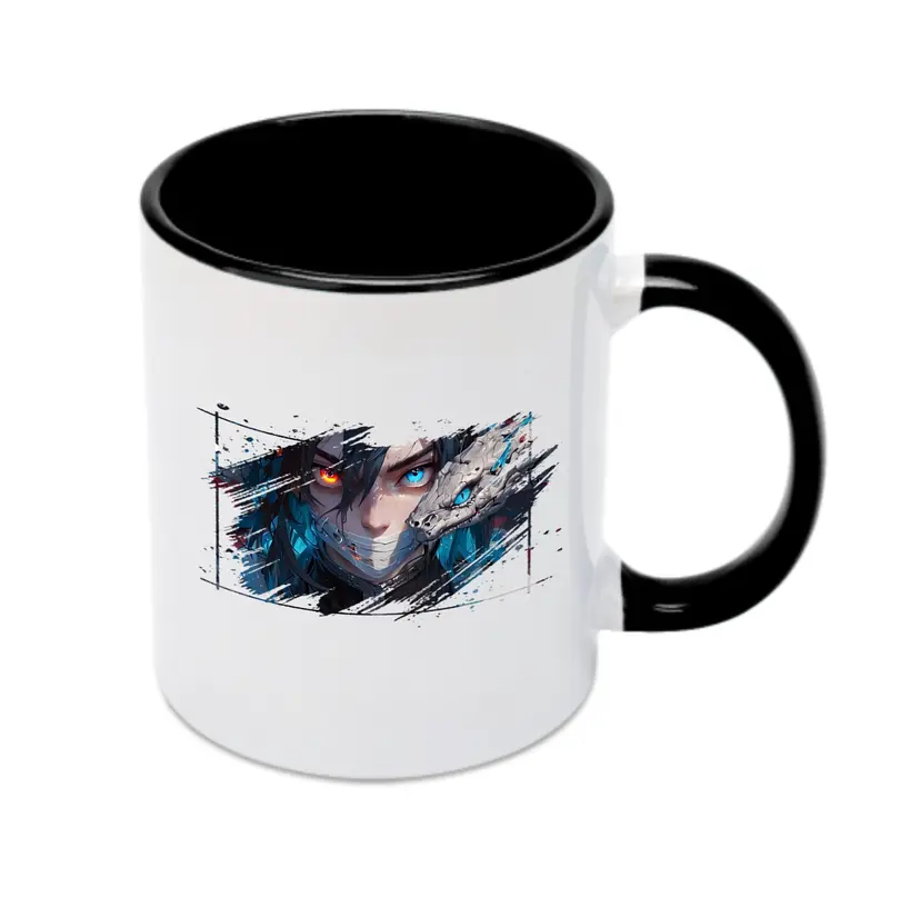 鬼滅の刃 グッズ,伊黒 小芭内 - カラフルマグカップ ・ 陶器 ・ 熱転写プリント ・ 鮮やかデザイン ・ 耐久性 高品質 ・ コーヒー お茶 ギフト用