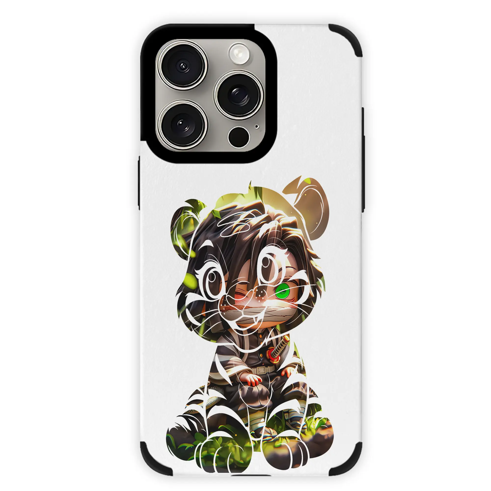 鬼滅の刃 グッズ,伊黒 小芭内 - IPhone15ProMax対応 ・ PUレザースマホケース ・ 耐衝撃 ・ 黄変防止 ・ 360度全面保護 ・ 柔らか手触り ・ 3D立体ボタン