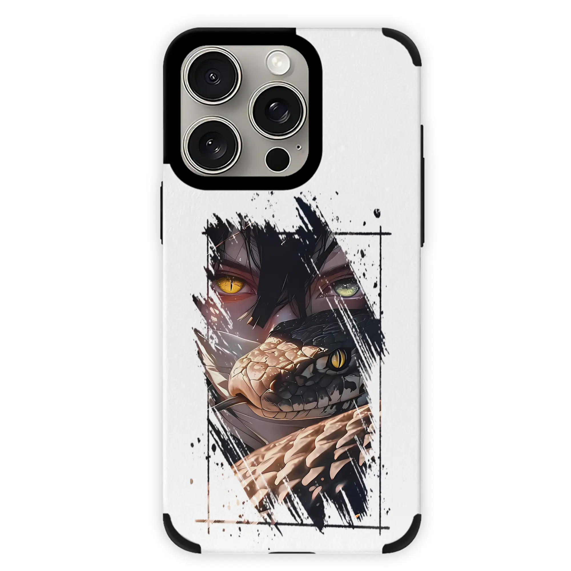 鬼滅の刃 グッズ,伊黒 小芭内 - IPhone15ProMax対応 ・ PUレザースマホケース ・ 耐衝撃 ・ 黄変防止 ・ 360度全面保護 ・ 柔らか手触り ・ 3D立体ボタン