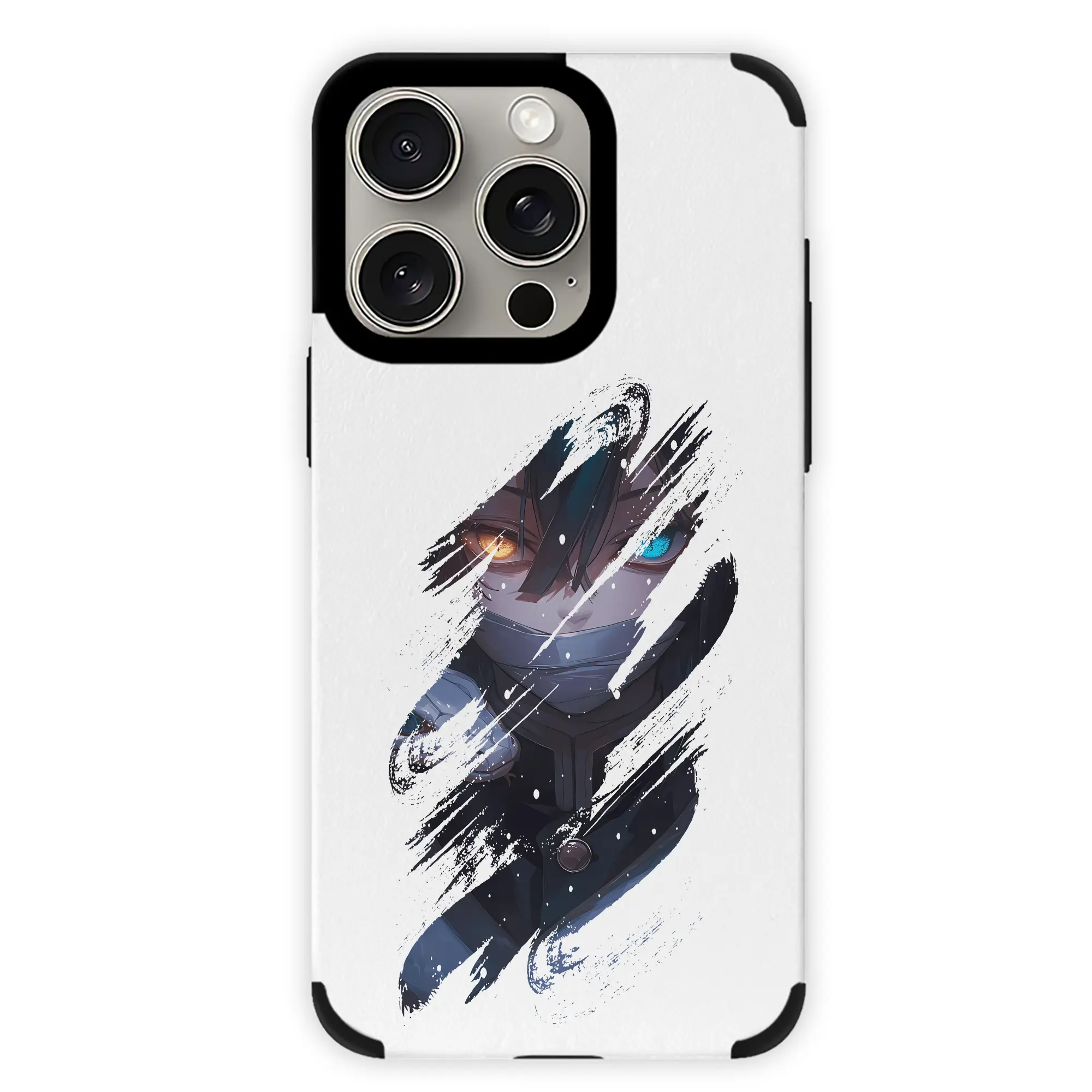 鬼滅の刃 グッズ,伊黒 小芭内 - IPhone15ProMax対応 ・ PUレザースマホケース ・ 耐衝撃 ・ 黄変防止 ・ 360度全面保護 ・ 柔らか手触り ・ 3D立体ボタン