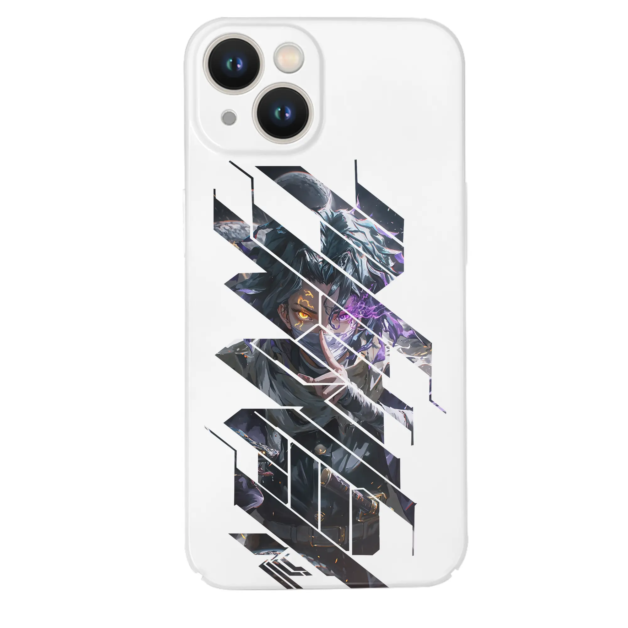 鬼滅の刃 グッズ,伊黒 小芭内 - IPhone 14シリーズ対応 ・ ハードケース ・ 衝撃吸収 ・ 360度密着 ・ カメラ保護 ・ 高品質プラスチック ・ 快適操作