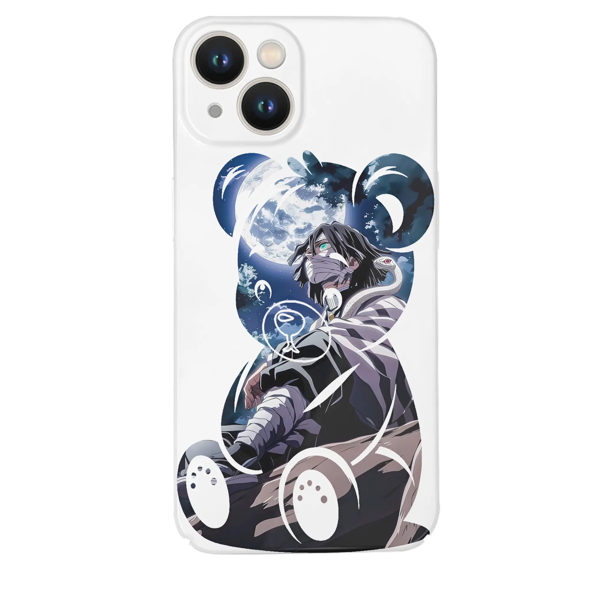 鬼滅の刃 グッズ,伊黒 小芭内 - IPhone 14シリーズ対応 ・ ハードケース ・ 衝撃吸収 ・ 360度密着 ・ カメラ保護 ・ 高品質プラスチック ・ 快適操作