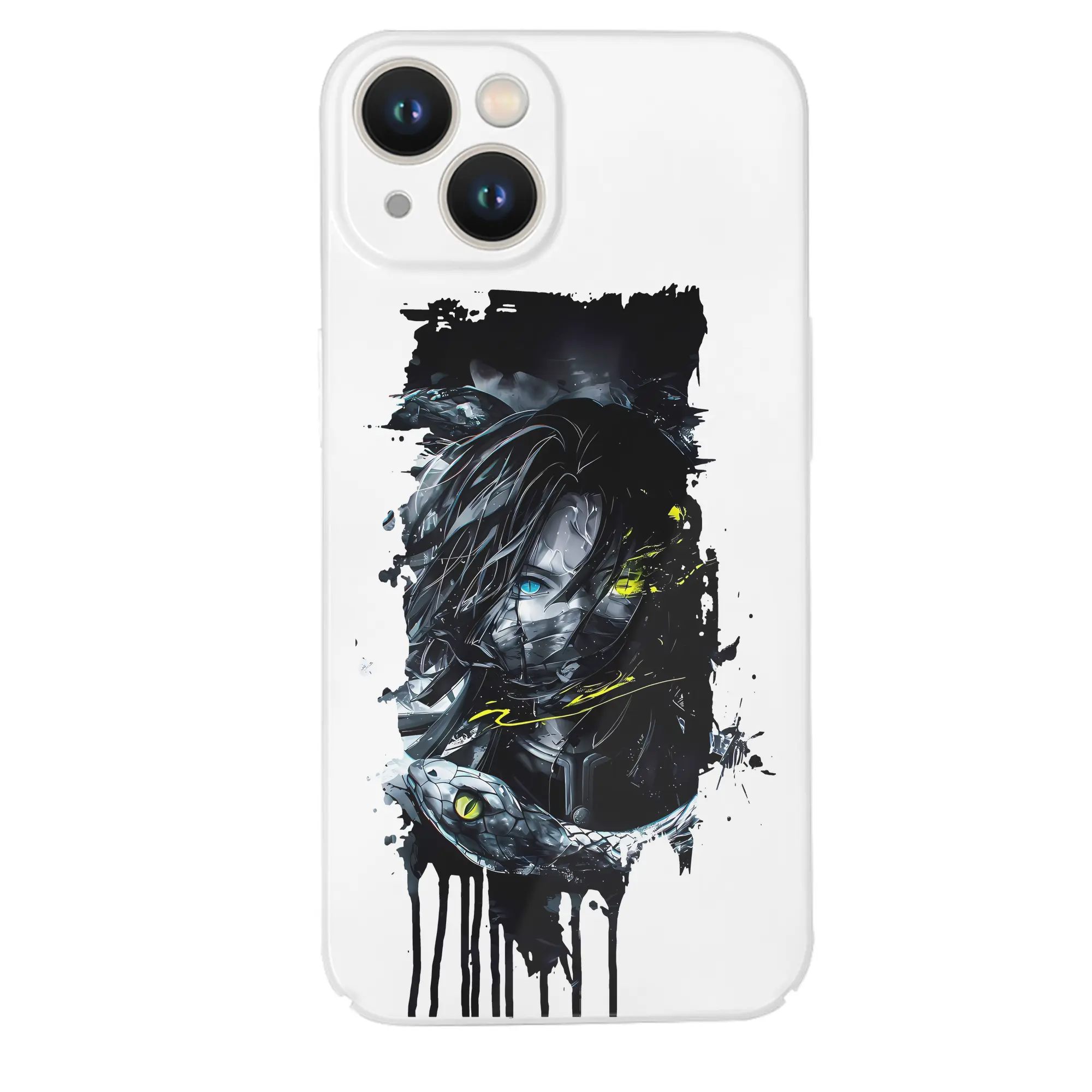 鬼滅の刃 グッズ,伊黒 小芭内 - IPhone 14シリーズ対応 ・ ハードケース ・ 衝撃吸収 ・ 360度密着 ・ カメラ保護 ・ 高品質プラスチック ・ 快適操作