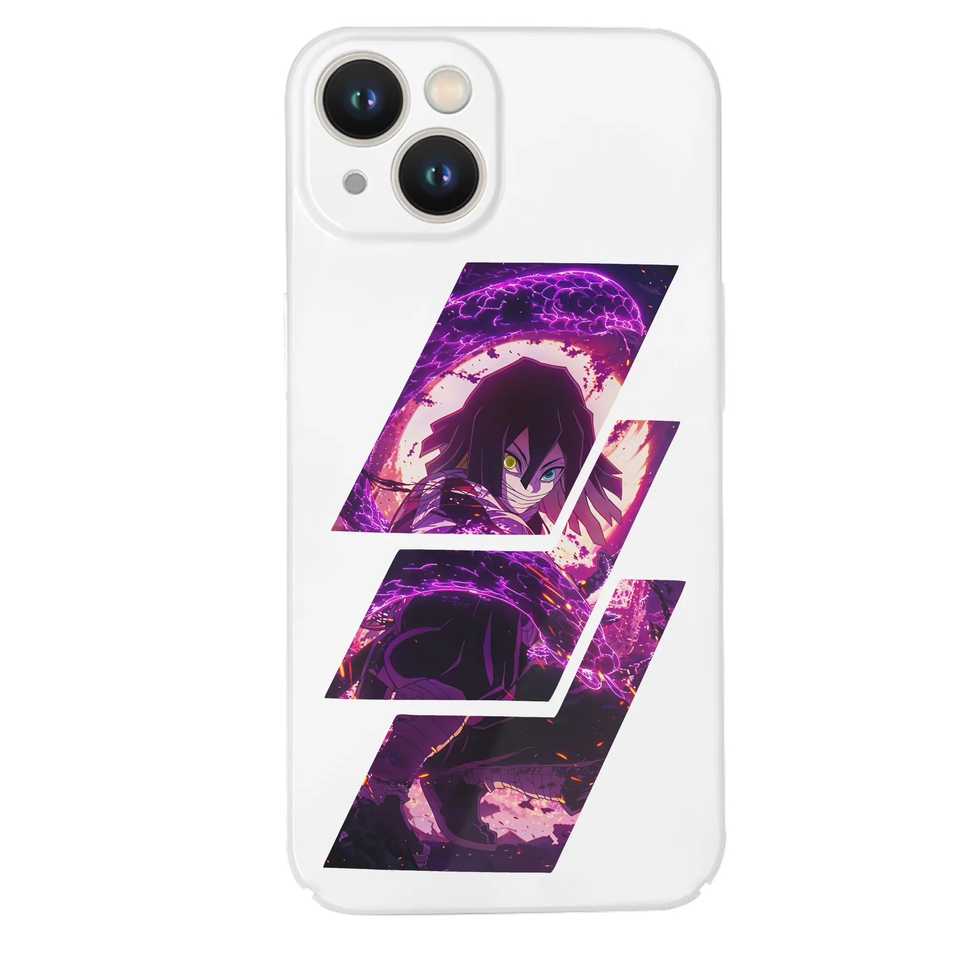 鬼滅の刃 グッズ,伊黒 小芭内 - IPhone 14シリーズ対応 ・ ハードケース ・ 衝撃吸収 ・ 360度密着 ・ カメラ保護 ・ 高品質プラスチック ・ 快適操作