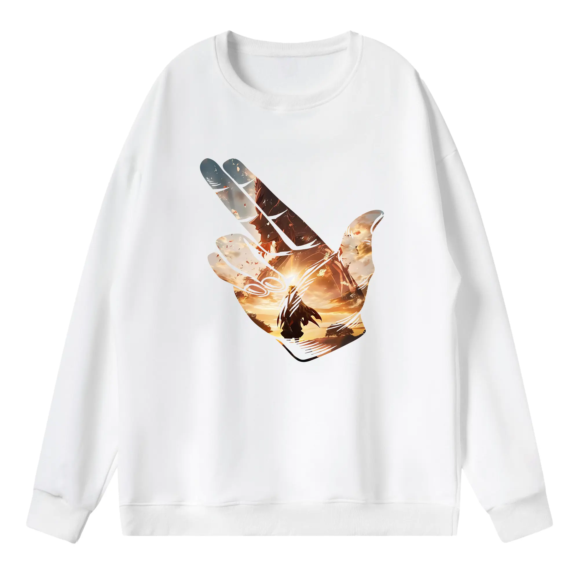 鬼滅の刃 グッズ,煉獄 杏寿郎 - 薄手 クルーネック スウェット 裏毛260g · ポリエステル 春秋向け カジュアル 男女兼用 · トレーナー デイリー スポーツ 散歩に最適