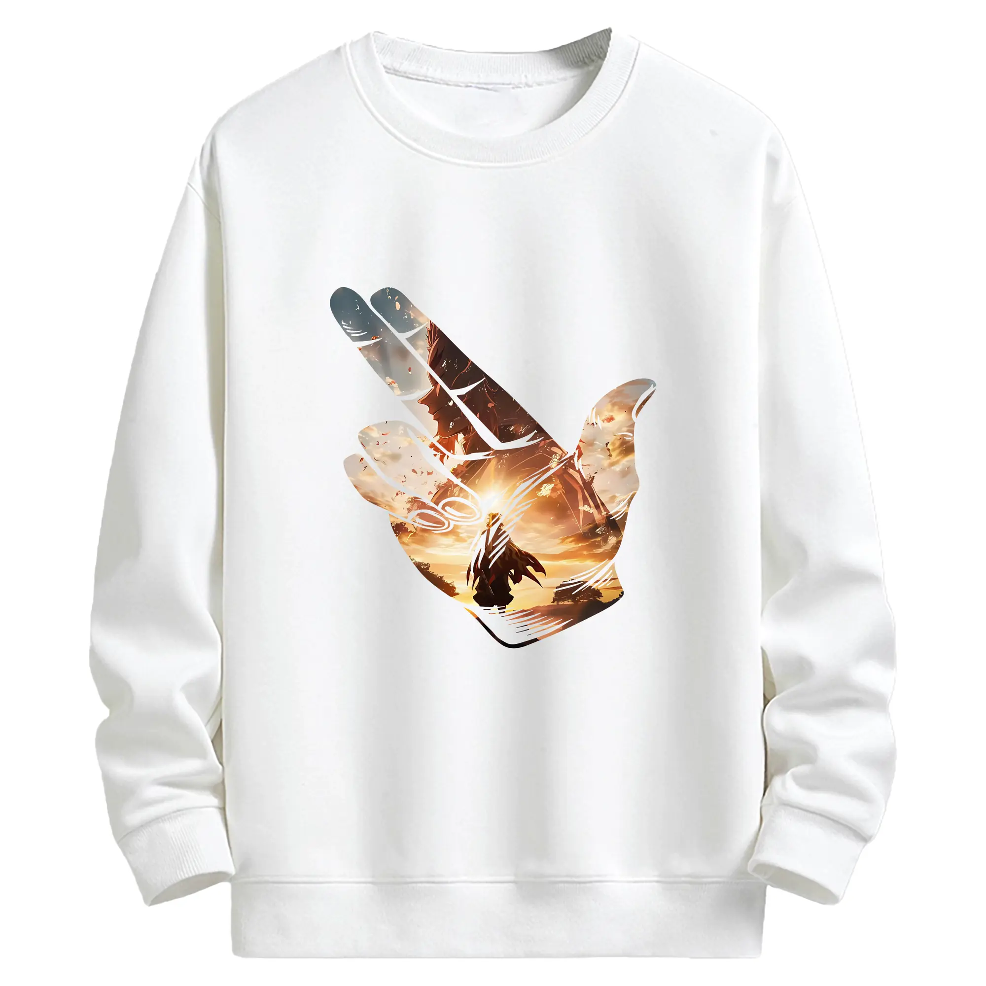 鬼滅の刃 グッズ,煉獄 杏寿郎 - キッズ クルーネックスウェットシャツ ・ フロントプリント ・ 綿80％ ポリエステル20％ ・ 快適 通学 スポーツ 日常使い お散歩用