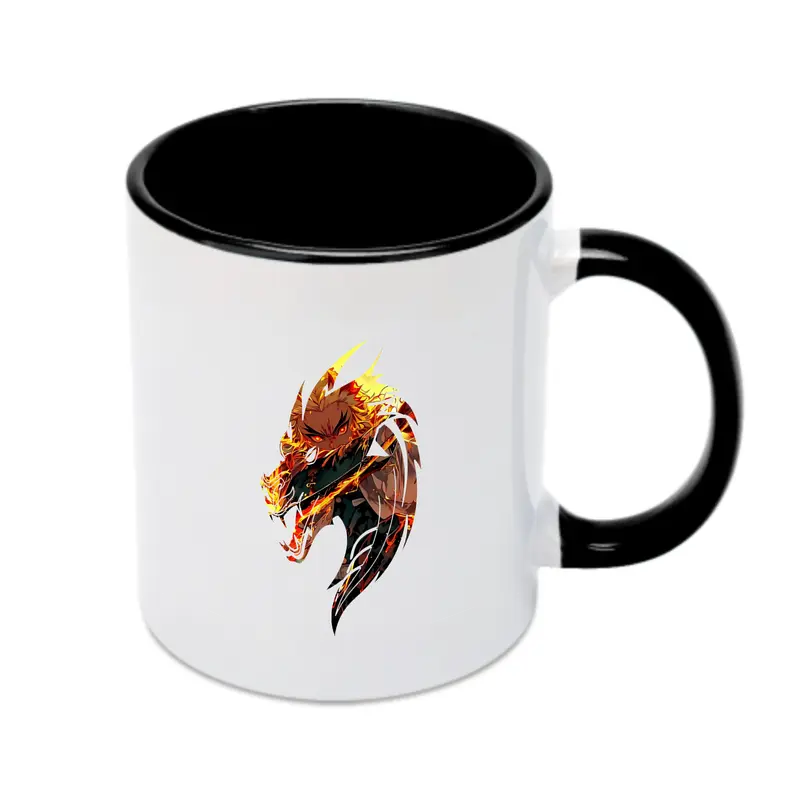 鬼滅の刃 グッズ,煉獄 杏寿郎 - カラフルマグカップ ・ 陶器 ・ 熱転写プリント ・ 鮮やかデザイン ・ 耐久性 高品質 ・ コーヒー お茶 ギフト用