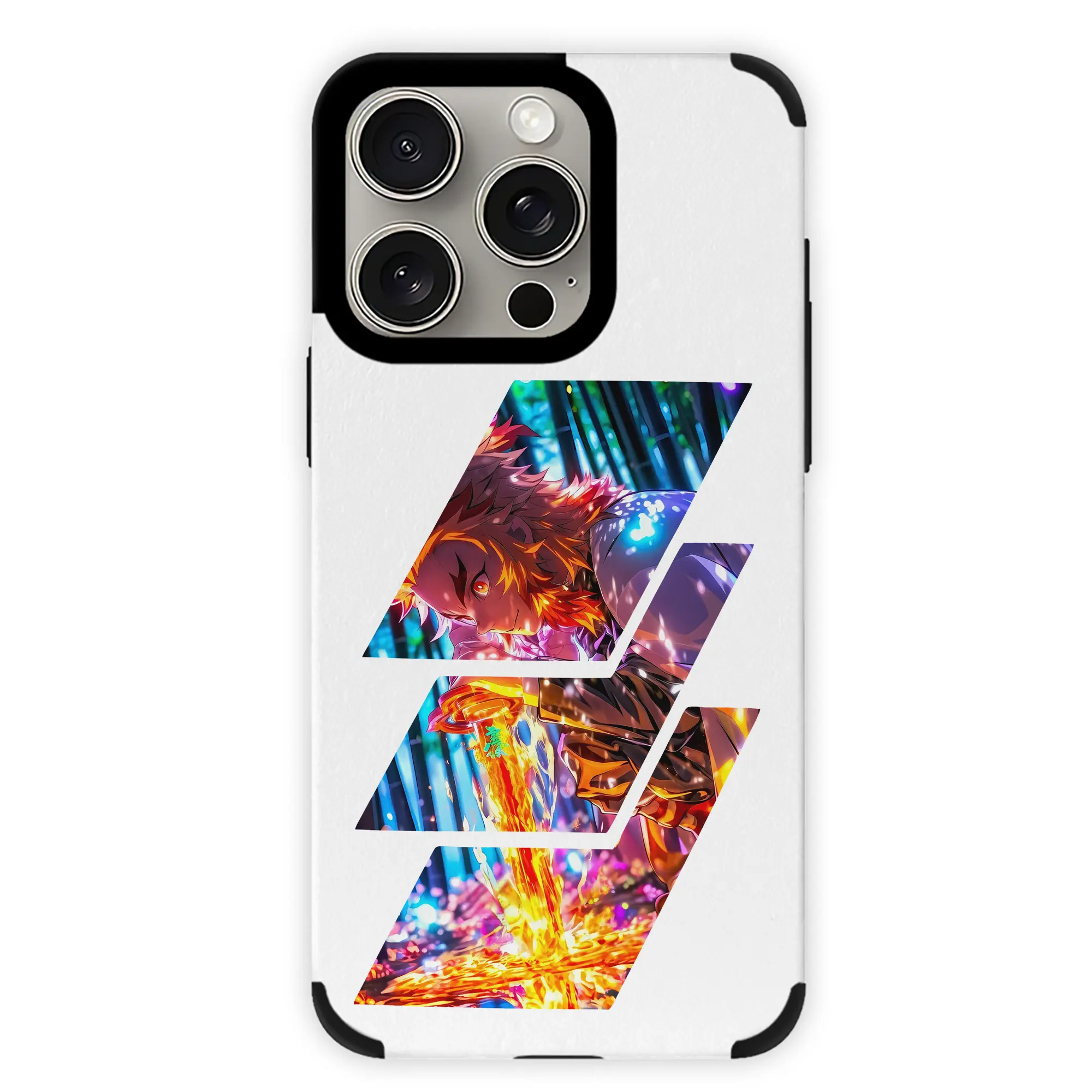 鬼滅の刃 グッズ,煉獄 杏寿郎 - IPhone15ProMax対応 ・ PUレザースマホケース ・ 耐衝撃 ・ 黄変防止 ・ 360度全面保護 ・ 柔らか手触り ・ 3D立体ボタン