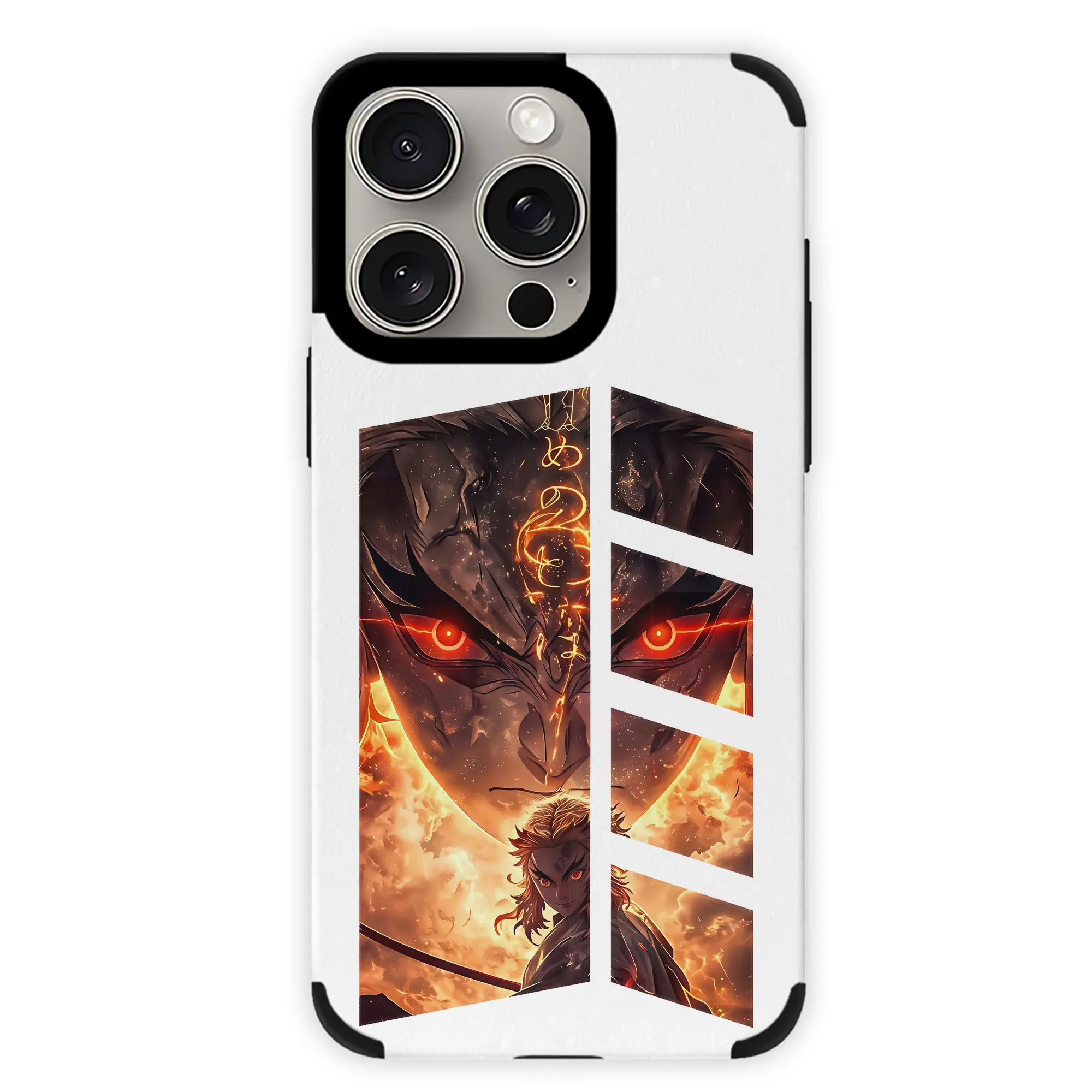 鬼滅の刃 グッズ,煉獄 杏寿郎 - IPhone15ProMax対応 ・ PUレザースマホケース ・ 耐衝撃 ・ 黄変防止 ・ 360度全面保護 ・ 柔らか手触り ・ 3D立体ボタン