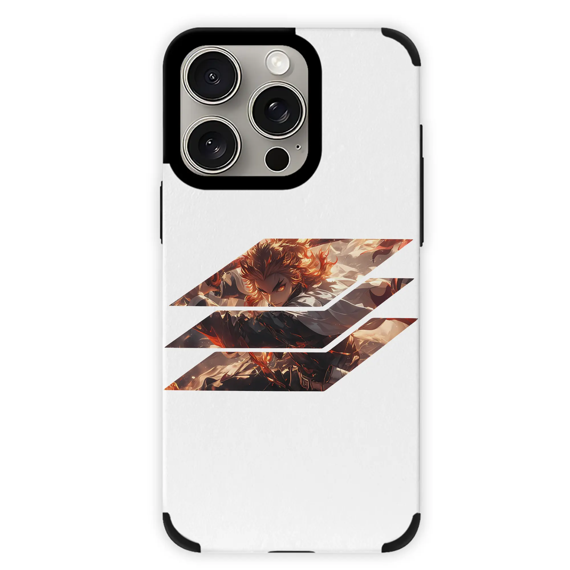 鬼滅の刃 グッズ,煉獄 杏寿郎 - IPhone15ProMax対応 ・ PUレザースマホケース ・ 耐衝撃 ・ 黄変防止 ・ 360度全面保護 ・ 柔らか手触り ・ 3D立体ボタン