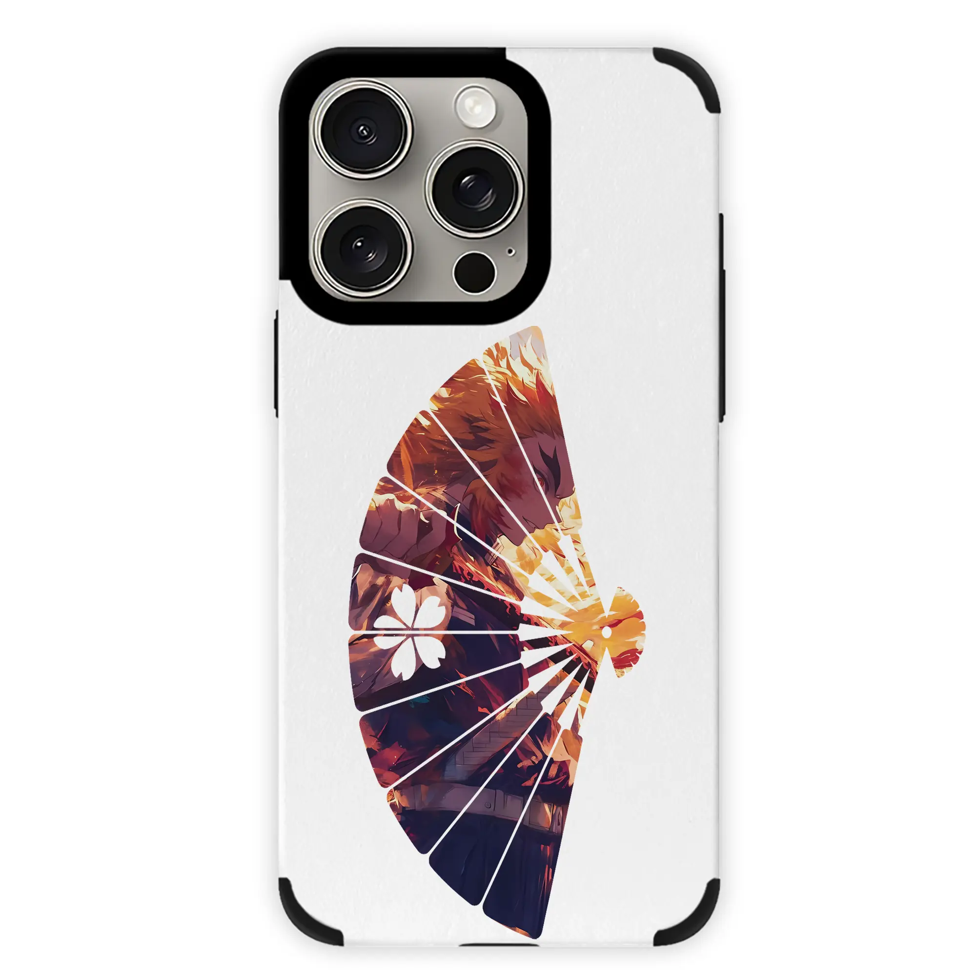 鬼滅の刃 グッズ,煉獄 杏寿郎 - IPhone15ProMax対応 ・ PUレザースマホケース ・ 耐衝撃 ・ 黄変防止 ・ 360度全面保護 ・ 柔らか手触り ・ 3D立体ボタン