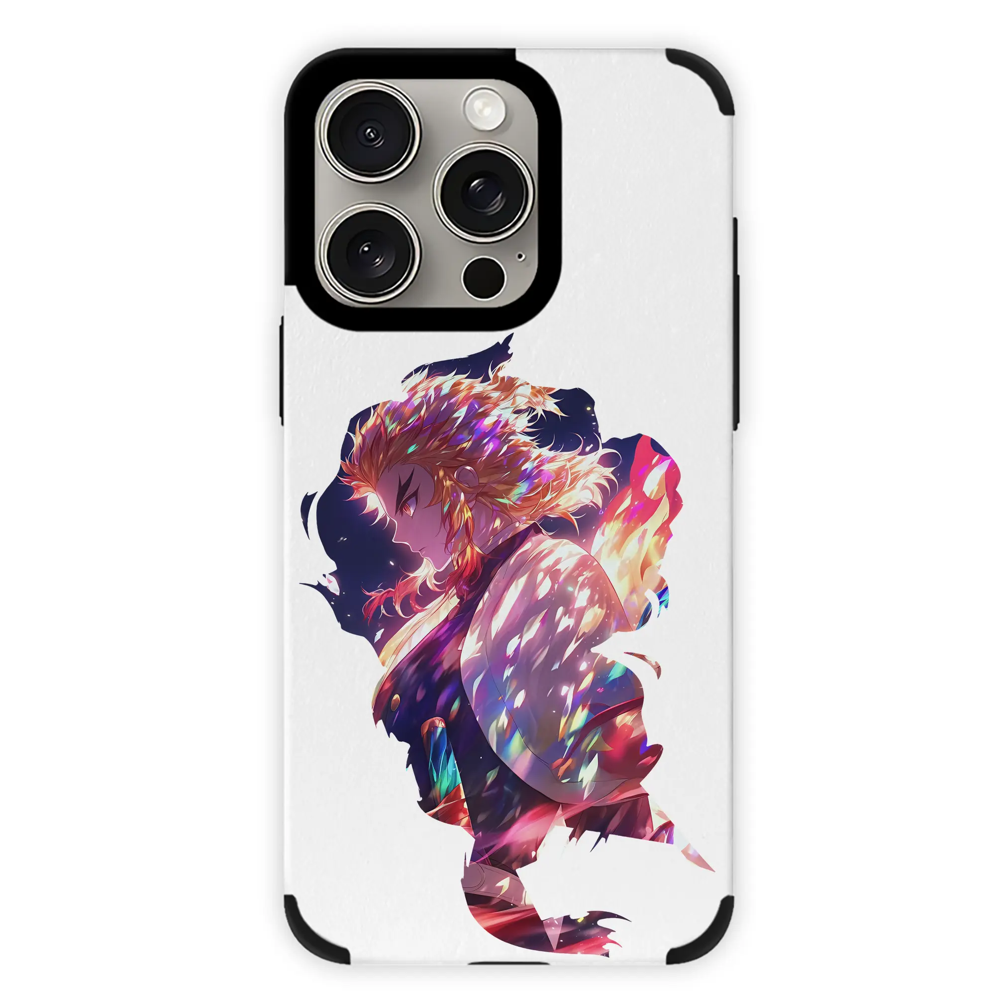 鬼滅の刃 グッズ,煉獄 杏寿郎 - IPhone15ProMax対応 ・ PUレザースマホケース ・ 耐衝撃 ・ 黄変防止 ・ 360度全面保護 ・ 柔らか手触り ・ 3D立体ボタン