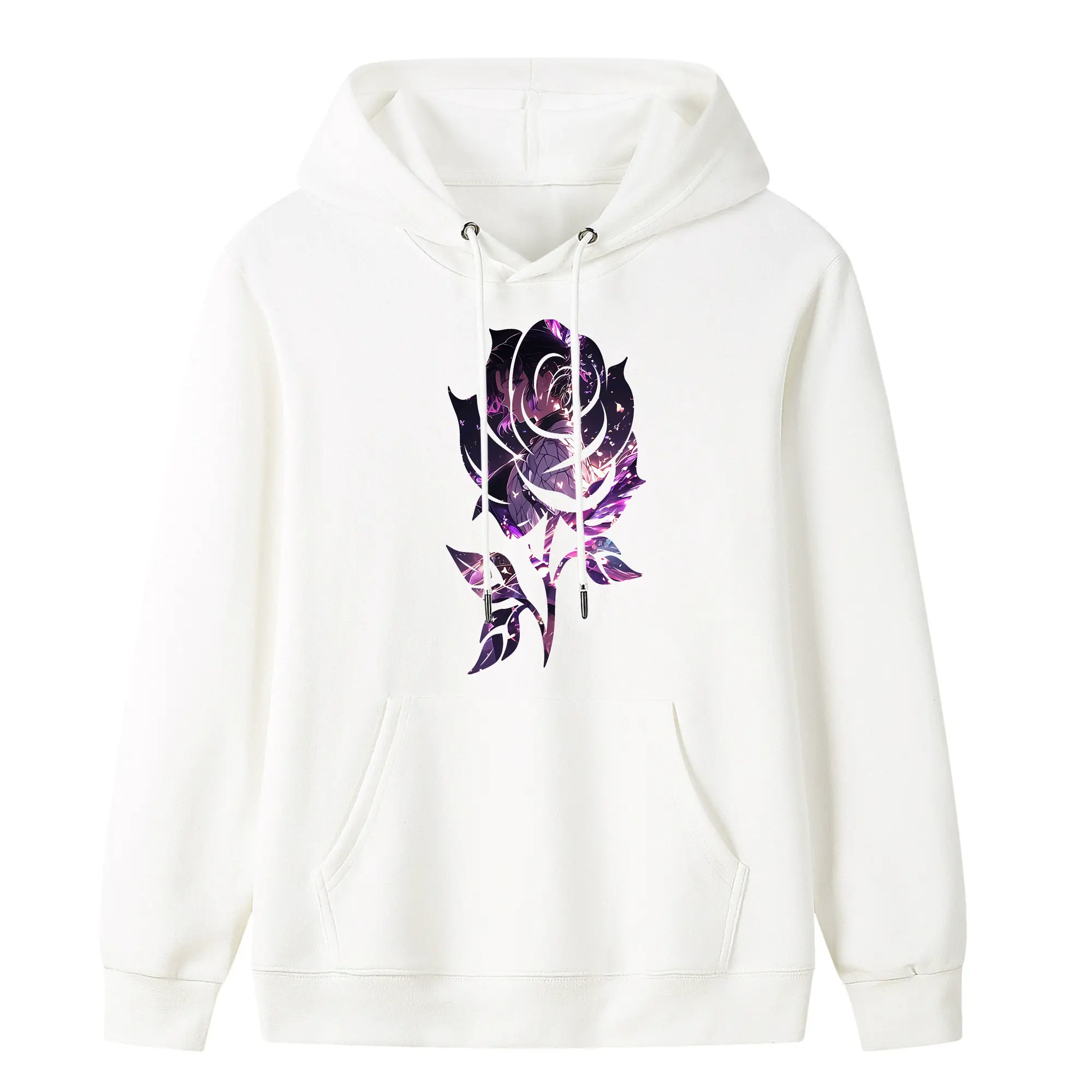 鬼滅の刃 グッズ,胡蝶 しのぶ - キッズ フード付きパーカー ・ フロントプリント ・ ポリエステル100％ ・ 快適 通学 スポーツ 日常使い お散歩用