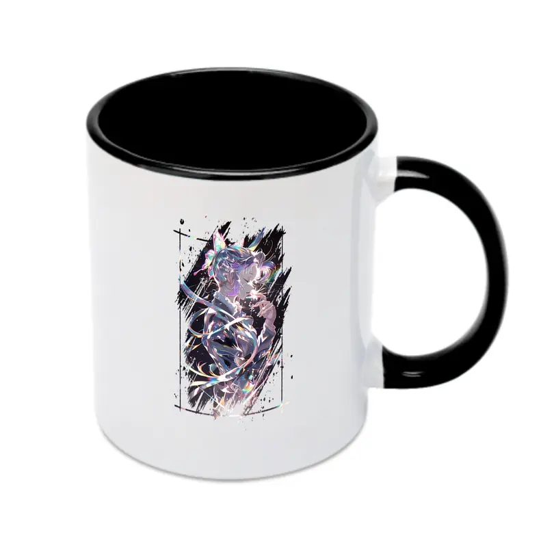 鬼滅の刃 グッズ,胡蝶 しのぶ - カラフルマグカップ ・ 陶器 ・ 熱転写プリント ・ 鮮やかデザイン ・ 耐久性 高品質 ・ コーヒー お茶 ギフト用