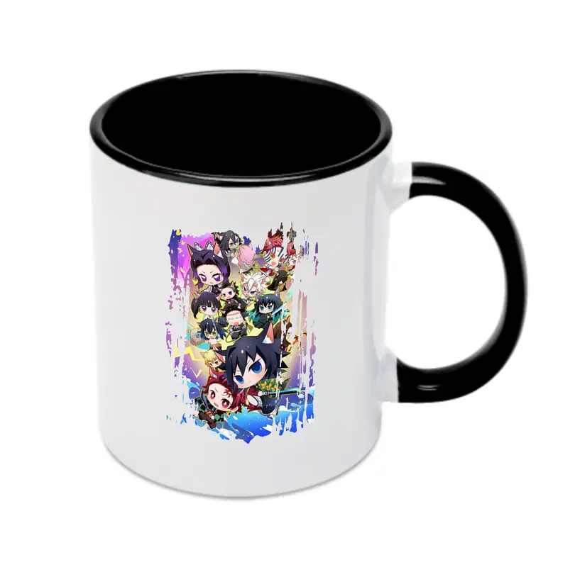 鬼滅の刃 グッズ,胡蝶 しのぶ - カラフルマグカップ ・ 陶器 ・ 熱転写プリント ・ 鮮やかデザイン ・ 耐久性 高品質 ・ コーヒー お茶 ギフト用