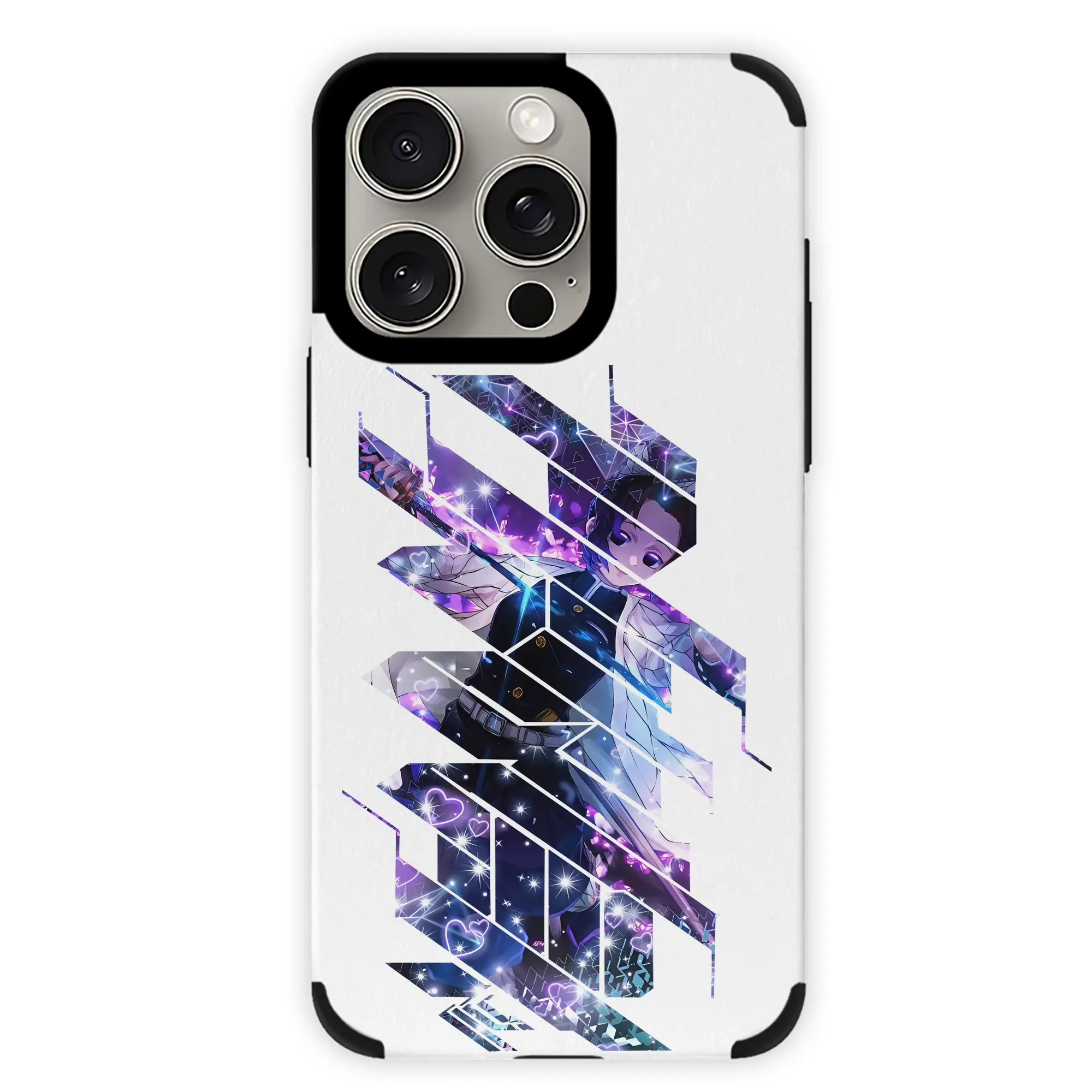 鬼滅の刃 グッズ,胡蝶 しのぶ - IPhone15ProMax対応 ・ PUレザースマホケース ・ 耐衝撃 ・ 黄変防止 ・ 360度全面保護 ・ 柔らか手触り ・ 3D立体ボタン