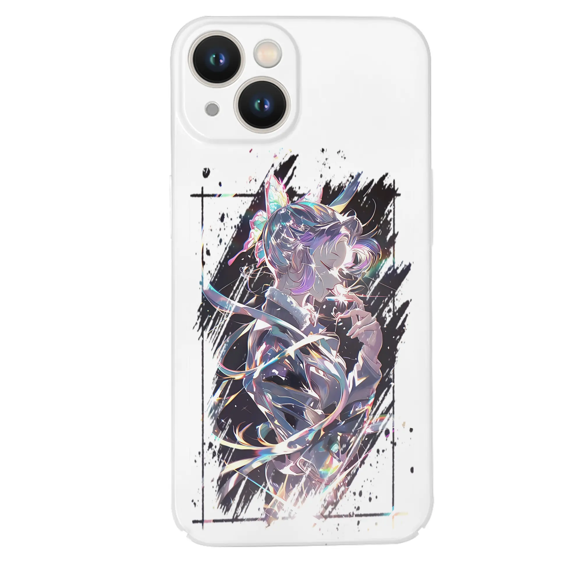 鬼滅の刃 グッズ,胡蝶 しのぶ - IPhone 14シリーズ対応 ・ ハードケース ・ 衝撃吸収 ・ 360度密着 ・ カメラ保護 ・ 高品質プラスチック ・ 快適操作