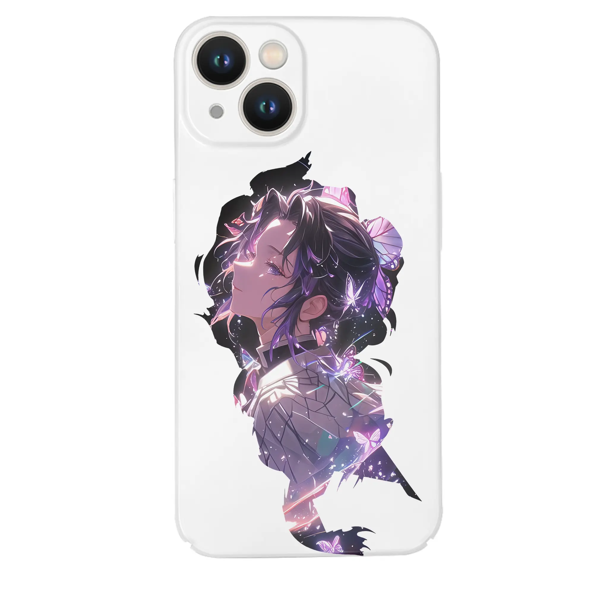 鬼滅の刃 グッズ,胡蝶 しのぶ - IPhone 14シリーズ対応 ・ ハードケース ・ 衝撃吸収 ・ 360度密着 ・ カメラ保護 ・ 高品質プラスチック ・ 快適操作