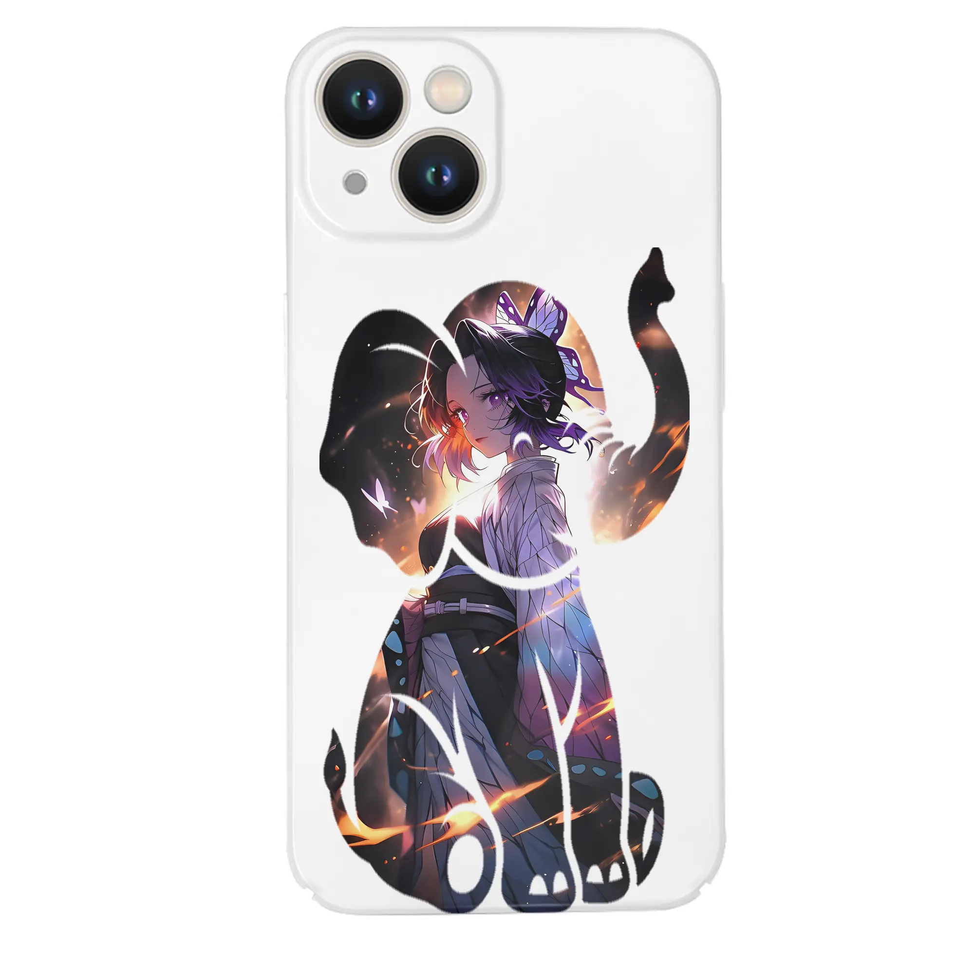鬼滅の刃 グッズ,胡蝶 しのぶ - IPhone 14シリーズ対応 ・ ハードケース ・ 衝撃吸収 ・ 360度密着 ・ カメラ保護 ・ 高品質プラスチック ・ 快適操作