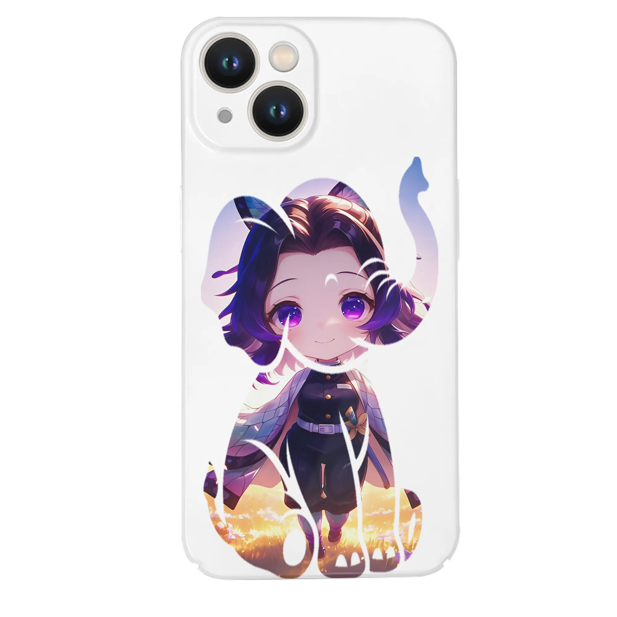 鬼滅の刃 グッズ,胡蝶 しのぶ - IPhone 14シリーズ対応 ・ ハードケース ・ 衝撃吸収 ・ 360度密着 ・ カメラ保護 ・ 高品質プラスチック ・ 快適操作