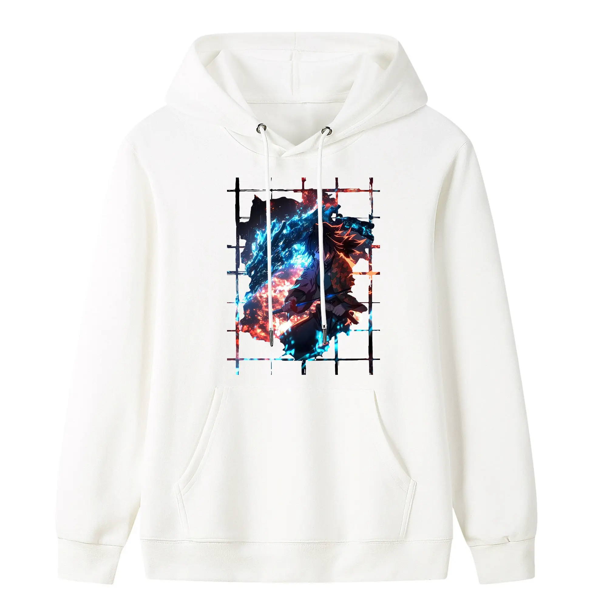 鬼滅の刃 グッズ,冨岡 義勇 - キッズ フード付きパーカー ・ フロントプリント ・ ポリエステル100％ ・ 快適 通学 スポーツ 日常使い お散歩用