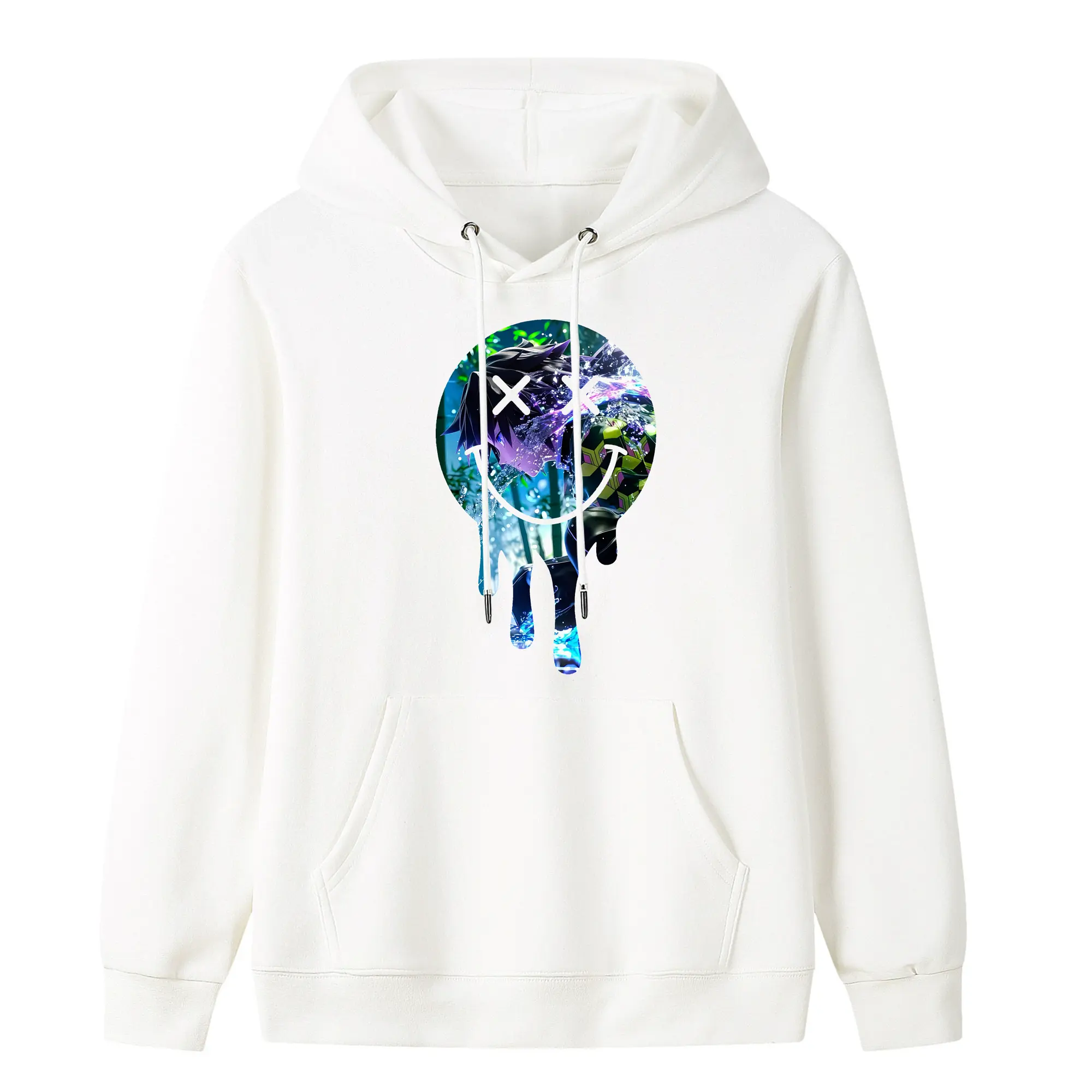 鬼滅の刃 グッズ,冨岡 義勇 - キッズ フード付きパーカー ・ フロントプリント ・ ポリエステル100％ ・ 快適 通学 スポーツ 日常使い お散歩用