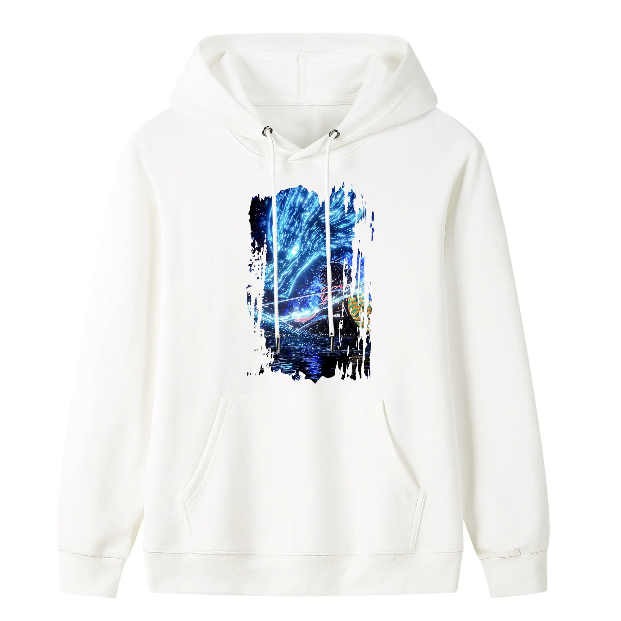 鬼滅の刃 グッズ,冨岡 義勇 - キッズ フード付きパーカー ・ フロントプリント ・ ポリエステル100％ ・ 快適 通学 スポーツ 日常使い お散歩用