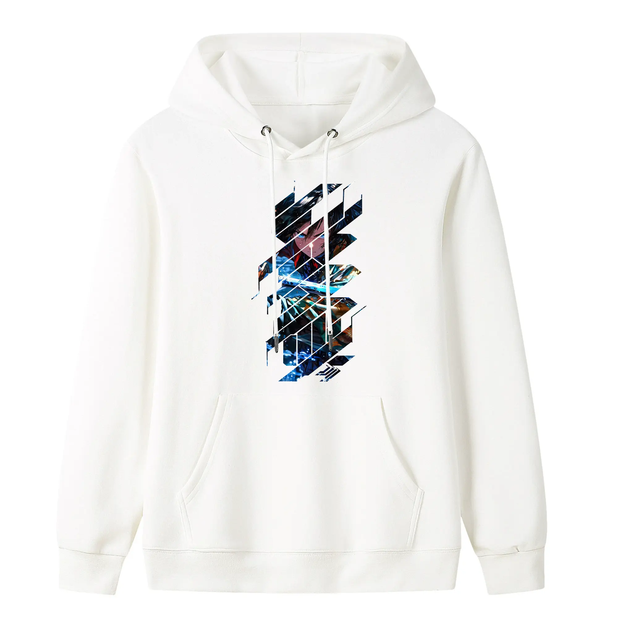 鬼滅の刃 グッズ,冨岡 義勇 - キッズ フード付きパーカー ・ フロントプリント ・ ポリエステル100％ ・ 快適 通学 スポーツ 日常使い お散歩用