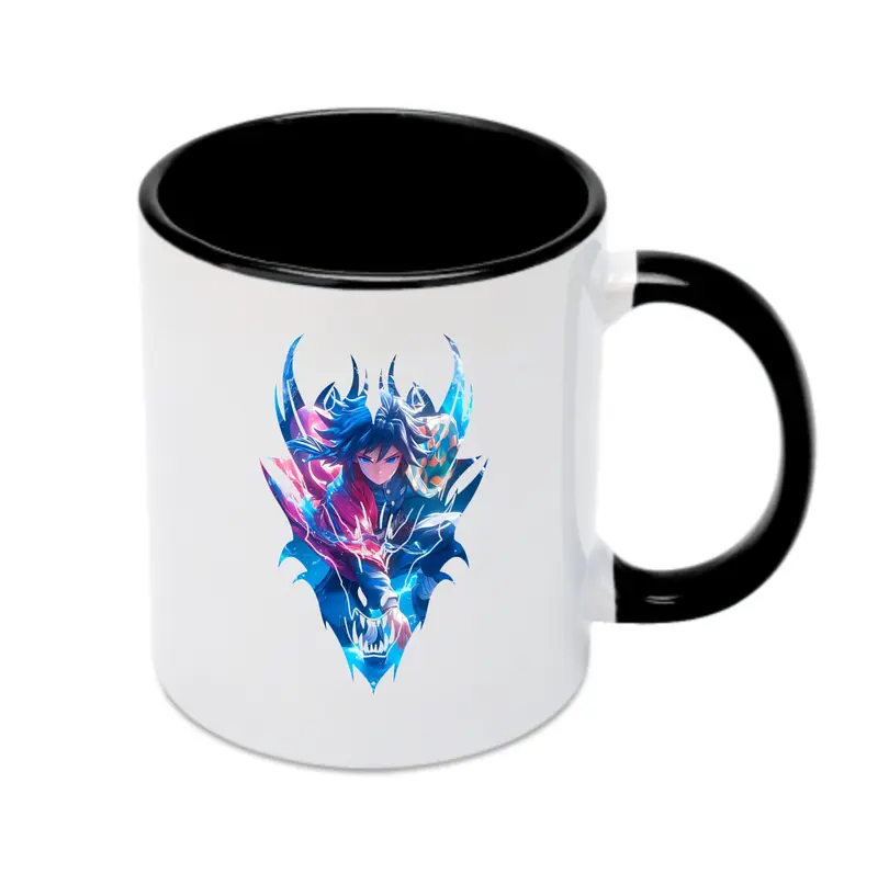 鬼滅の刃 グッズ,冨岡 義勇 - カラフルマグカップ ・ 陶器 ・ 熱転写プリント ・ 鮮やかデザイン ・ 耐久性 高品質 ・ コーヒー お茶 ギフト用