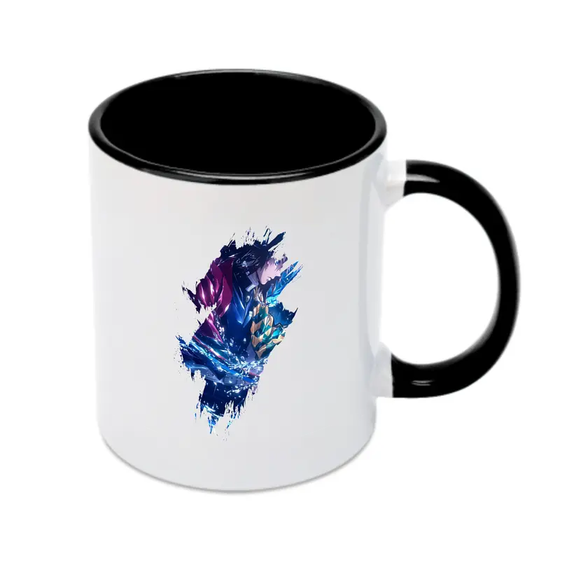 鬼滅の刃 グッズ,冨岡 義勇 - カラフルマグカップ ・ 陶器 ・ 熱転写プリント ・ 鮮やかデザイン ・ 耐久性 高品質 ・ コーヒー お茶 ギフト用