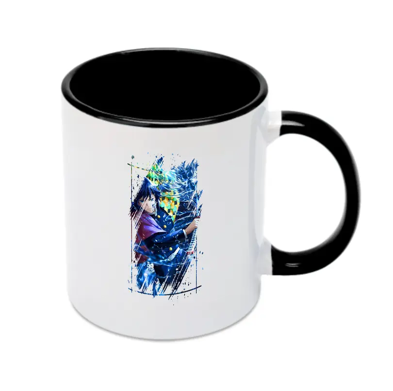 鬼滅の刃 グッズ,冨岡 義勇 - カラフルマグカップ ・ 陶器 ・ 熱転写プリント ・ 鮮やかデザイン ・ 耐久性 高品質 ・ コーヒー お茶 ギフト用
