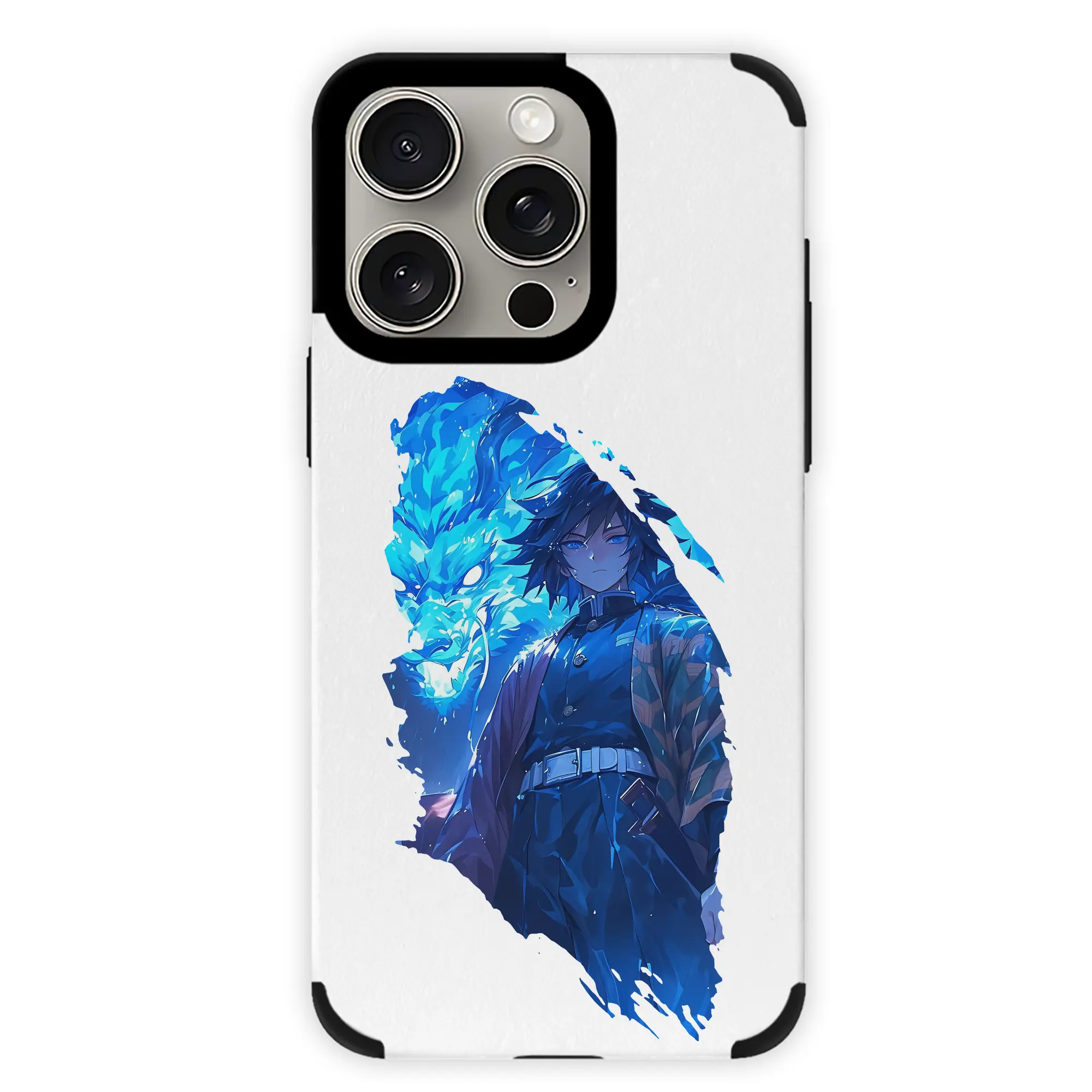 鬼滅の刃 グッズ,冨岡 義勇 - IPhone15ProMax対応 ・ PUレザースマホケース ・ 耐衝撃 ・ 黄変防止 ・ 360度全面保護 ・ 柔らか手触り ・ 3D立体ボタン