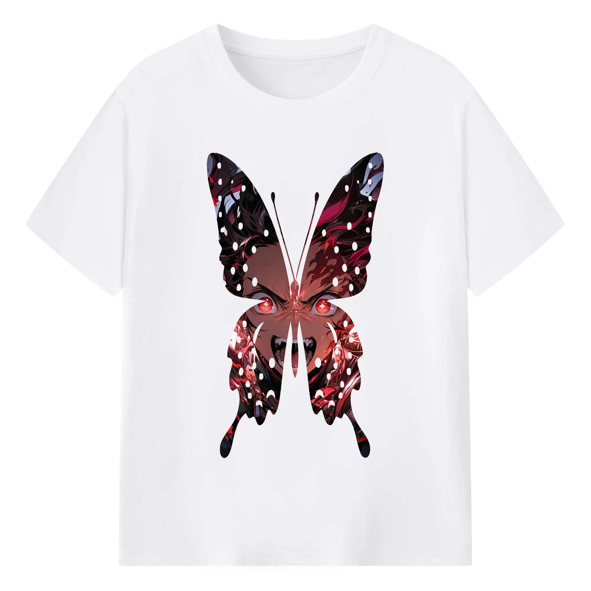 鬼滅の刃 グッズ,竈門 炭治郎 - 綿100％ 半袖Tシャツ ・ フロントプリント ・ 快適 通気性 ・ 日常使い 散歩 スポーツ用