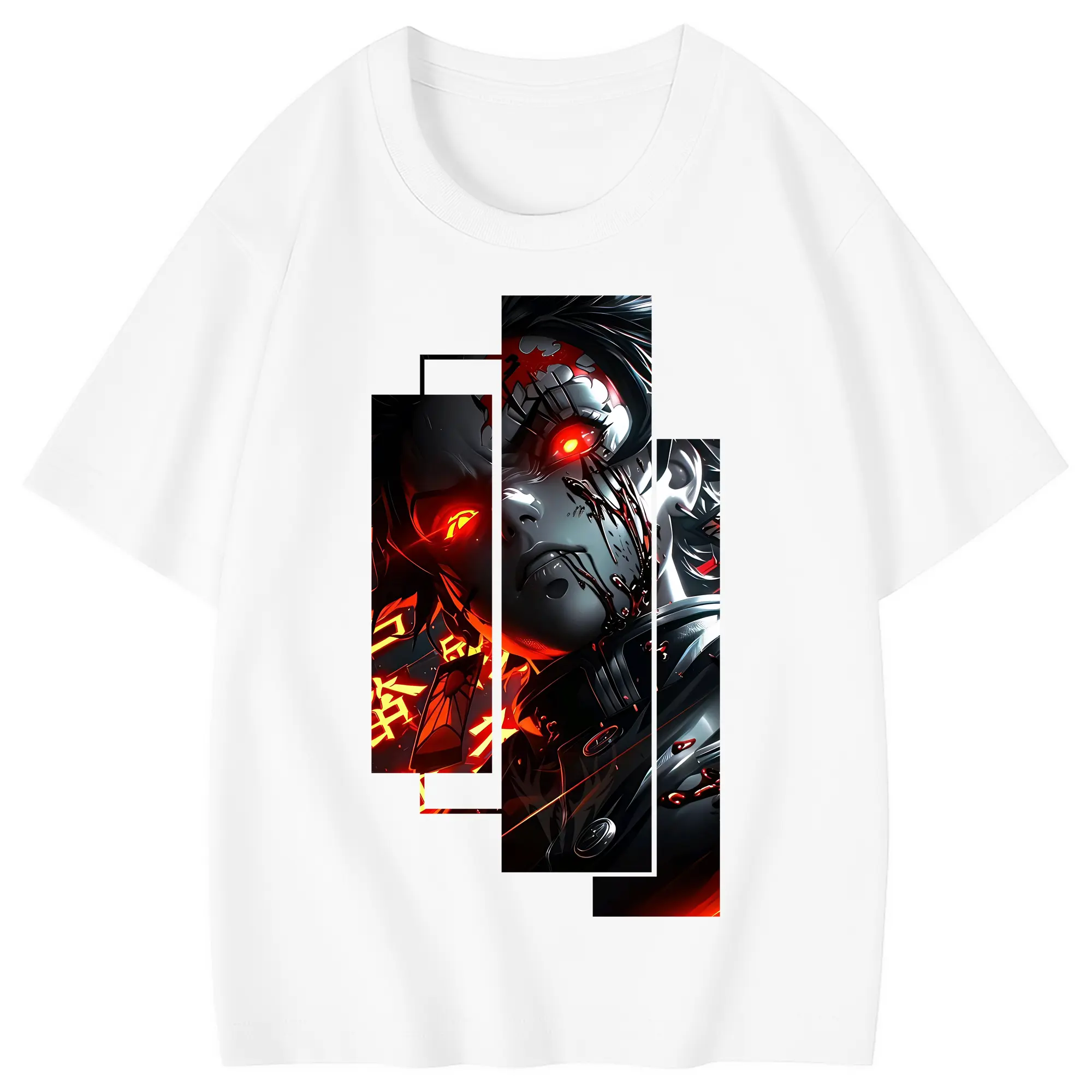 鬼滅の刃 グッズ,竈門 炭治郎 - 綿100％ キッズTシャツ ・ フロントプリント ・ 快適 通気性 ・ スポーツ カジュアル 散歩用