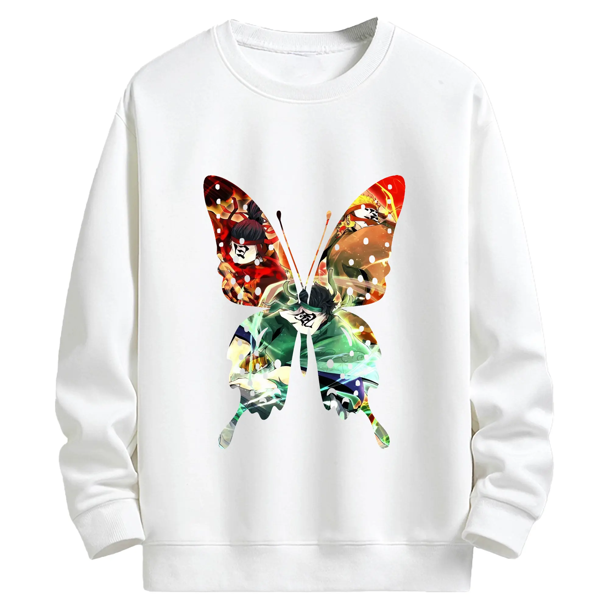 鬼滅の刃 グッズ,竈門 炭治郎 - キッズ クルーネックスウェットシャツ ・ フロントプリント ・ 綿80％ ポリエステル20％ ・ 快適 通学 スポーツ 日常使い お散歩用