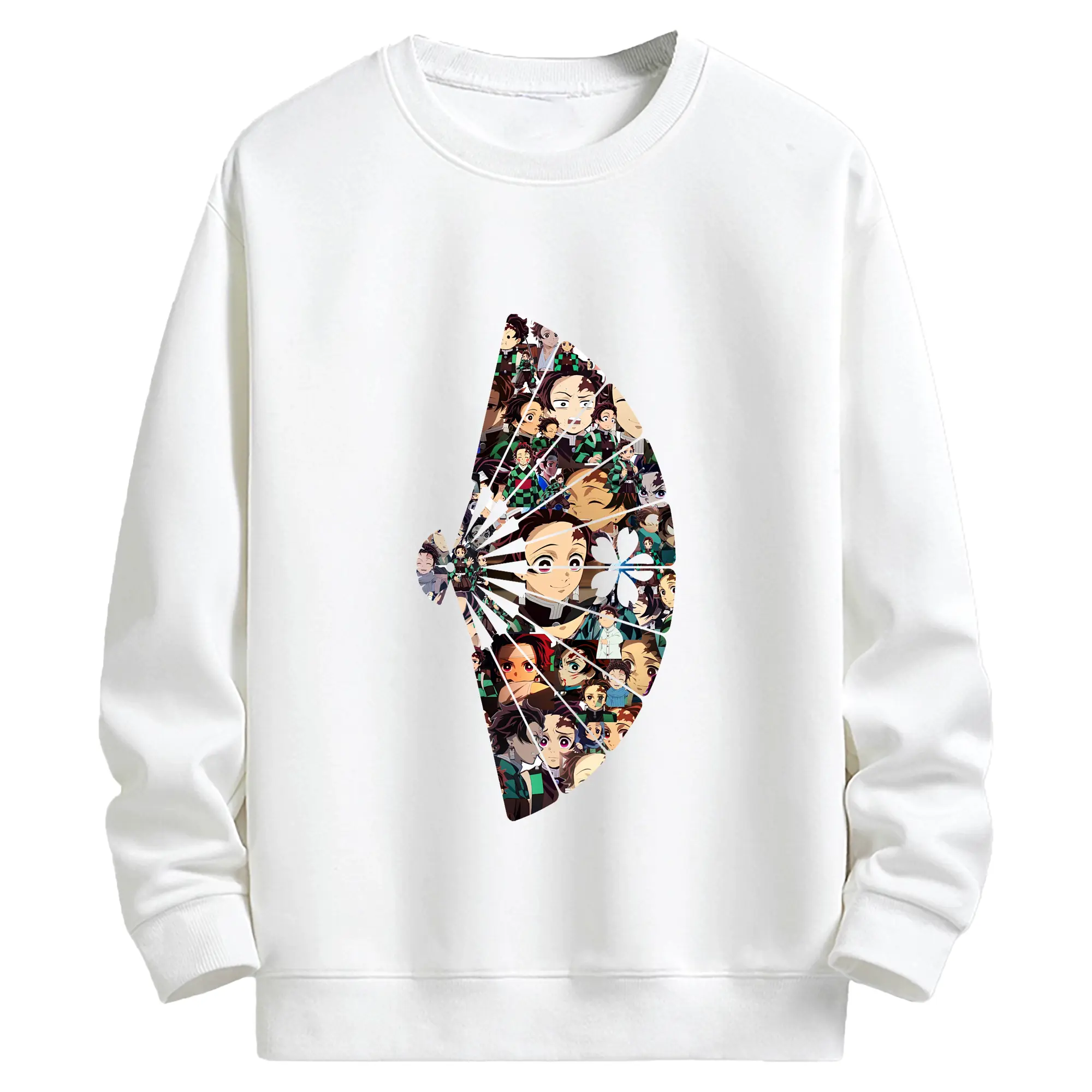 鬼滅の刃 グッズ,竈門 炭治郎 - キッズ クルーネックスウェットシャツ ・ フロントプリント ・ 綿80％ ポリエステル20％ ・ 快適 通学 スポーツ 日常使い お散歩用