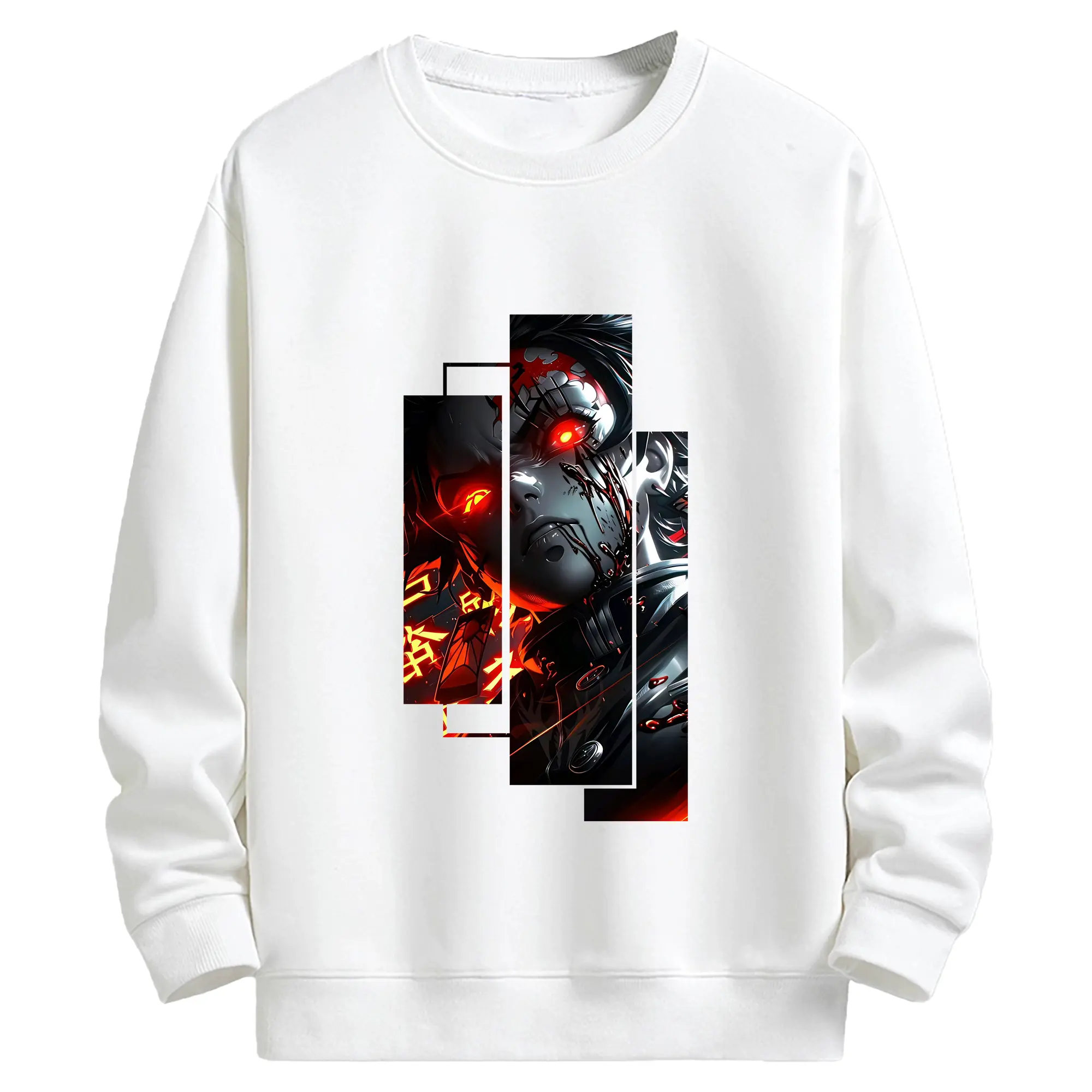 鬼滅の刃 グッズ,竈門 炭治郎 - キッズ クルーネックスウェットシャツ ・ フロントプリント ・ 綿80％ ポリエステル20％ ・ 快適 通学 スポーツ 日常使い お散歩用