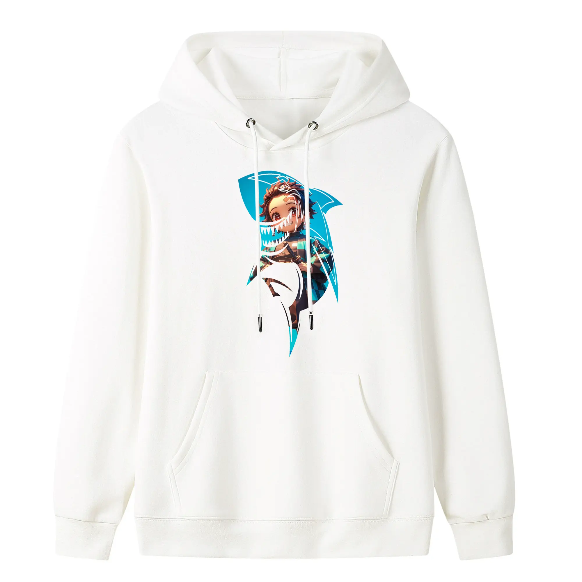 鬼滅の刃 グッズ,竈門 炭治郎 - キッズ フード付きパーカー ・ フロントプリント ・ ポリエステル100％ ・ 快適 通学 スポーツ 日常使い お散歩用