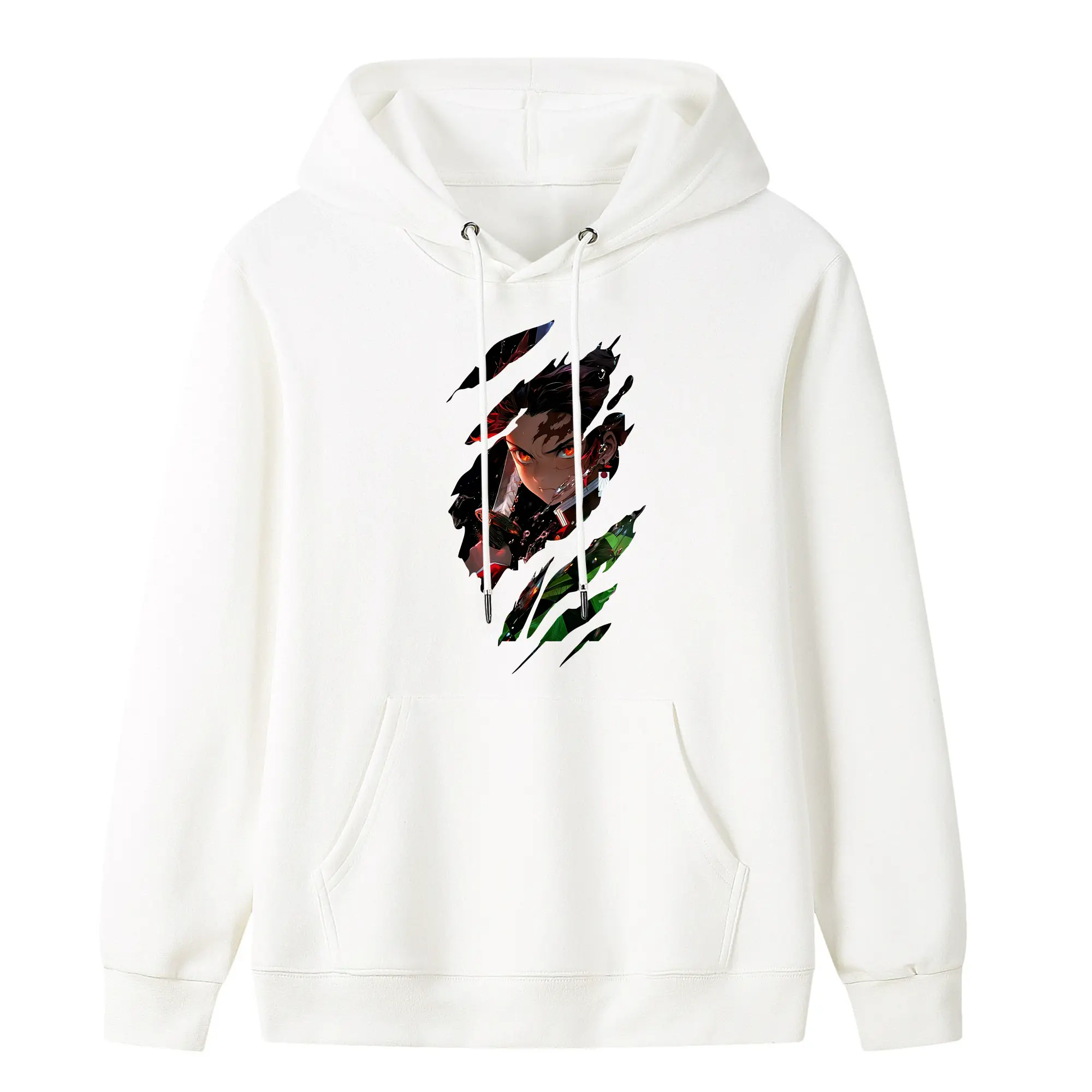 鬼滅の刃 グッズ,竈門 炭治郎 - キッズ フード付きパーカー ・ フロントプリント ・ ポリエステル100％ ・ 快適 通学 スポーツ 日常使い お散歩用