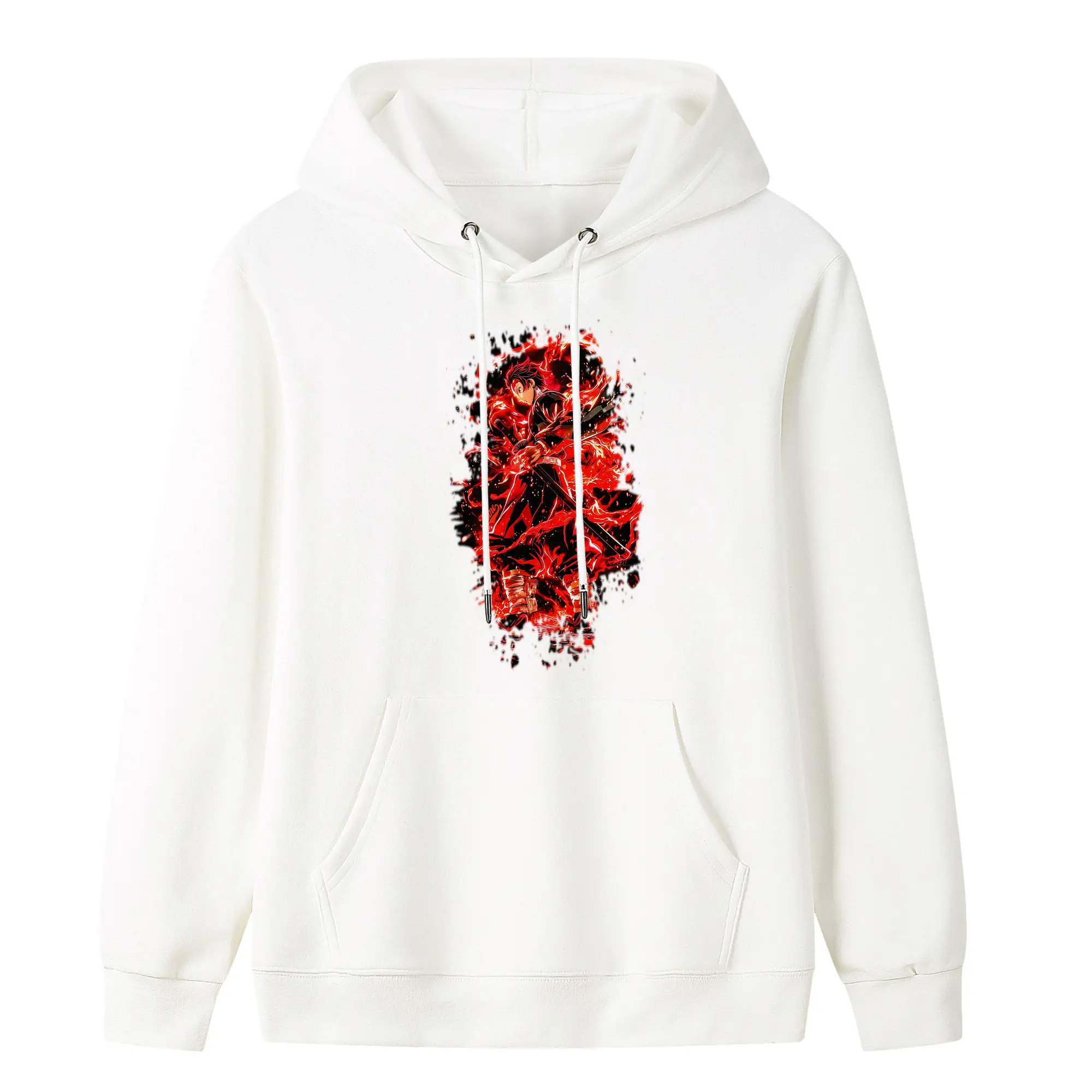 鬼滅の刃 グッズ,竈門 炭治郎 - キッズ フード付きパーカー ・ フロントプリント ・ ポリエステル100％ ・ 快適 通学 スポーツ 日常使い お散歩用