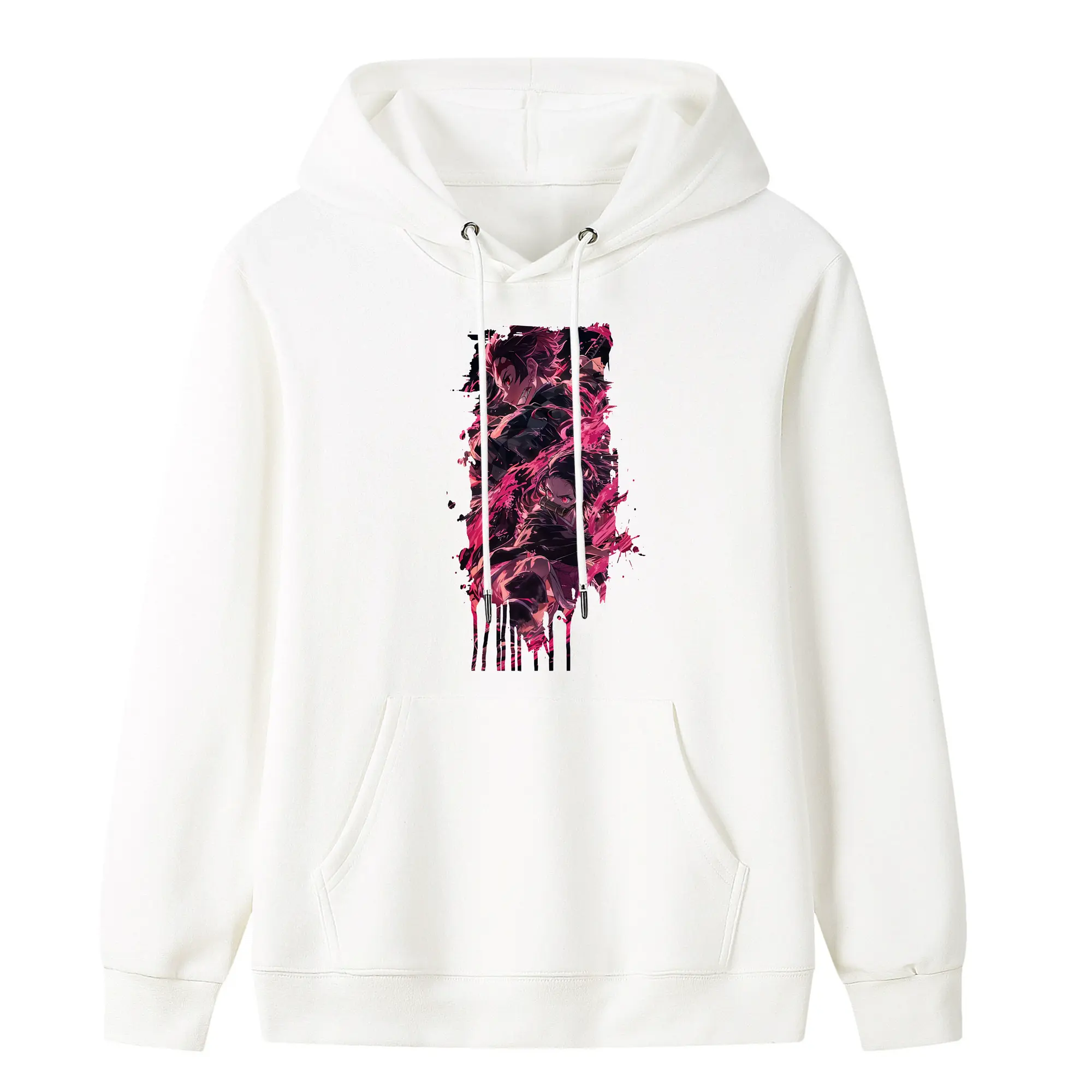 鬼滅の刃 グッズ,竈門 炭治郎 - キッズ フード付きパーカー ・ フロントプリント ・ ポリエステル100％ ・ 快適 通学 スポーツ 日常使い お散歩用