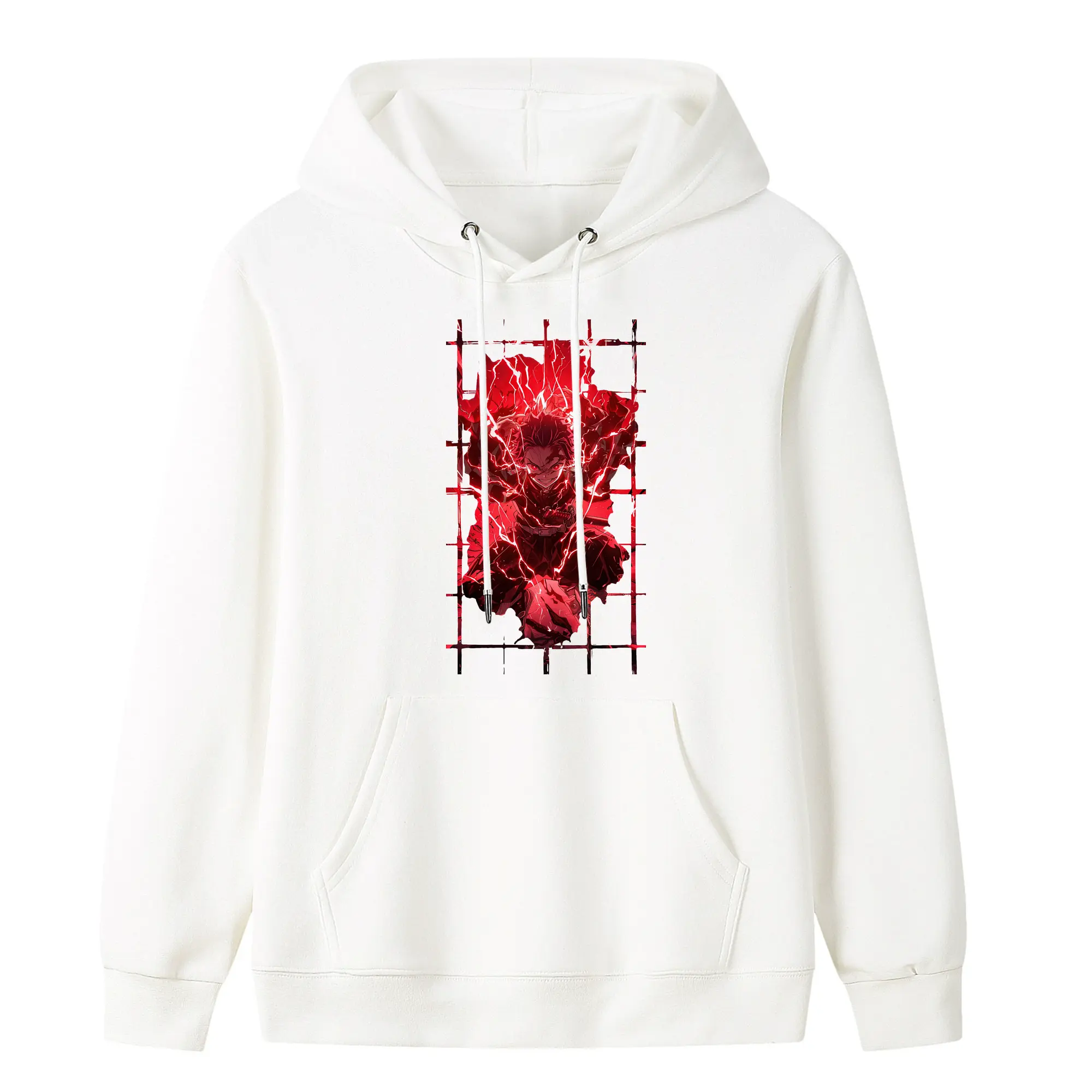 鬼滅の刃 グッズ,竈門 炭治郎 - キッズ フード付きパーカー ・ フロントプリント ・ ポリエステル100％ ・ 快適 通学 スポーツ 日常使い お散歩用