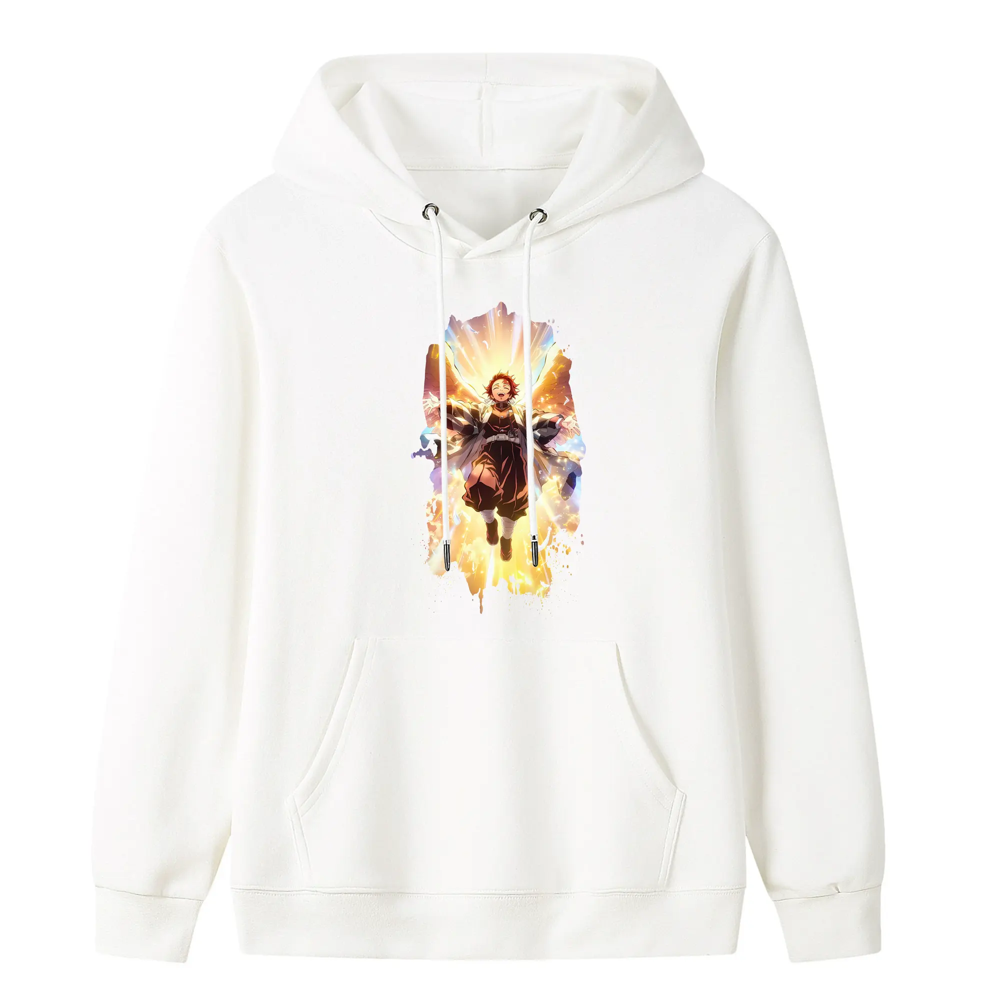 鬼滅の刃 グッズ,竈門 炭治郎 - キッズ フード付きパーカー ・ フロントプリント ・ ポリエステル100％ ・ 快適 通学 スポーツ 日常使い お散歩用