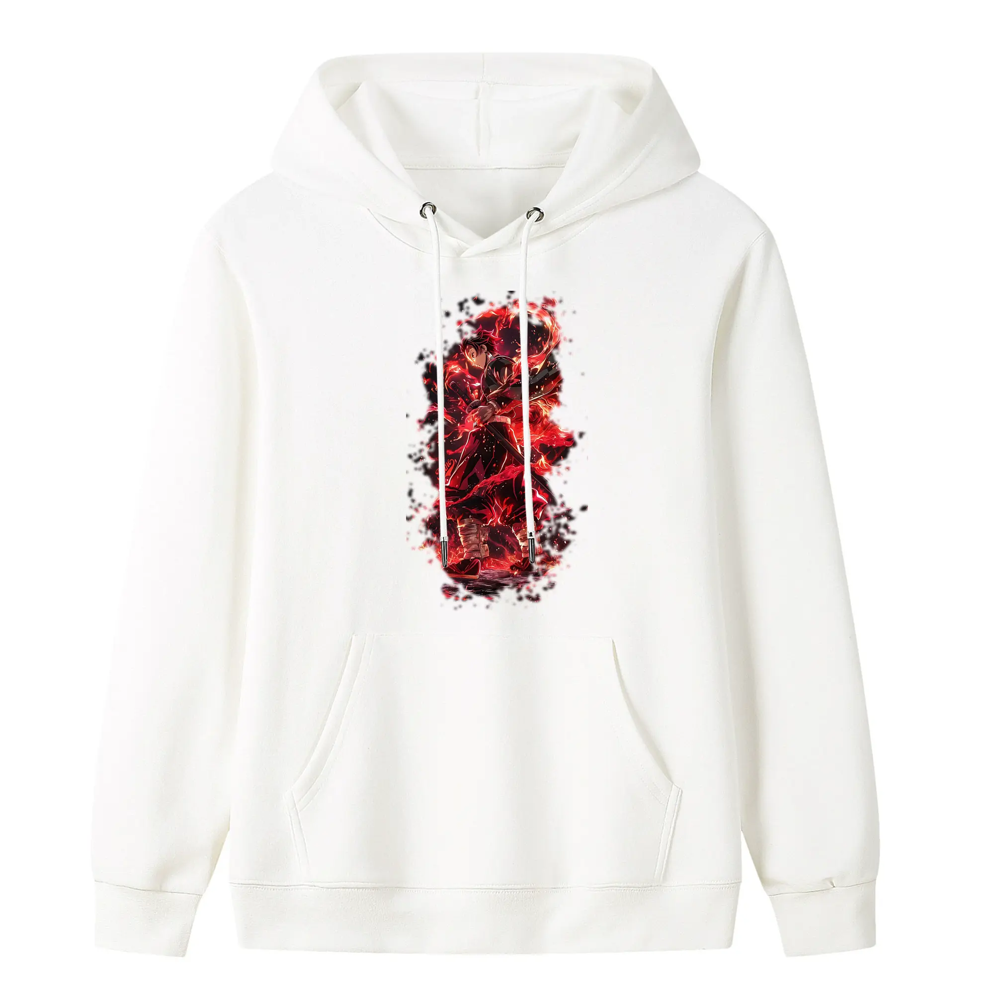 鬼滅の刃 グッズ,竈門 炭治郎 - キッズ フード付きパーカー ・ フロントプリント ・ ポリエステル100％ ・ 快適 通学 スポーツ 日常使い お散歩用