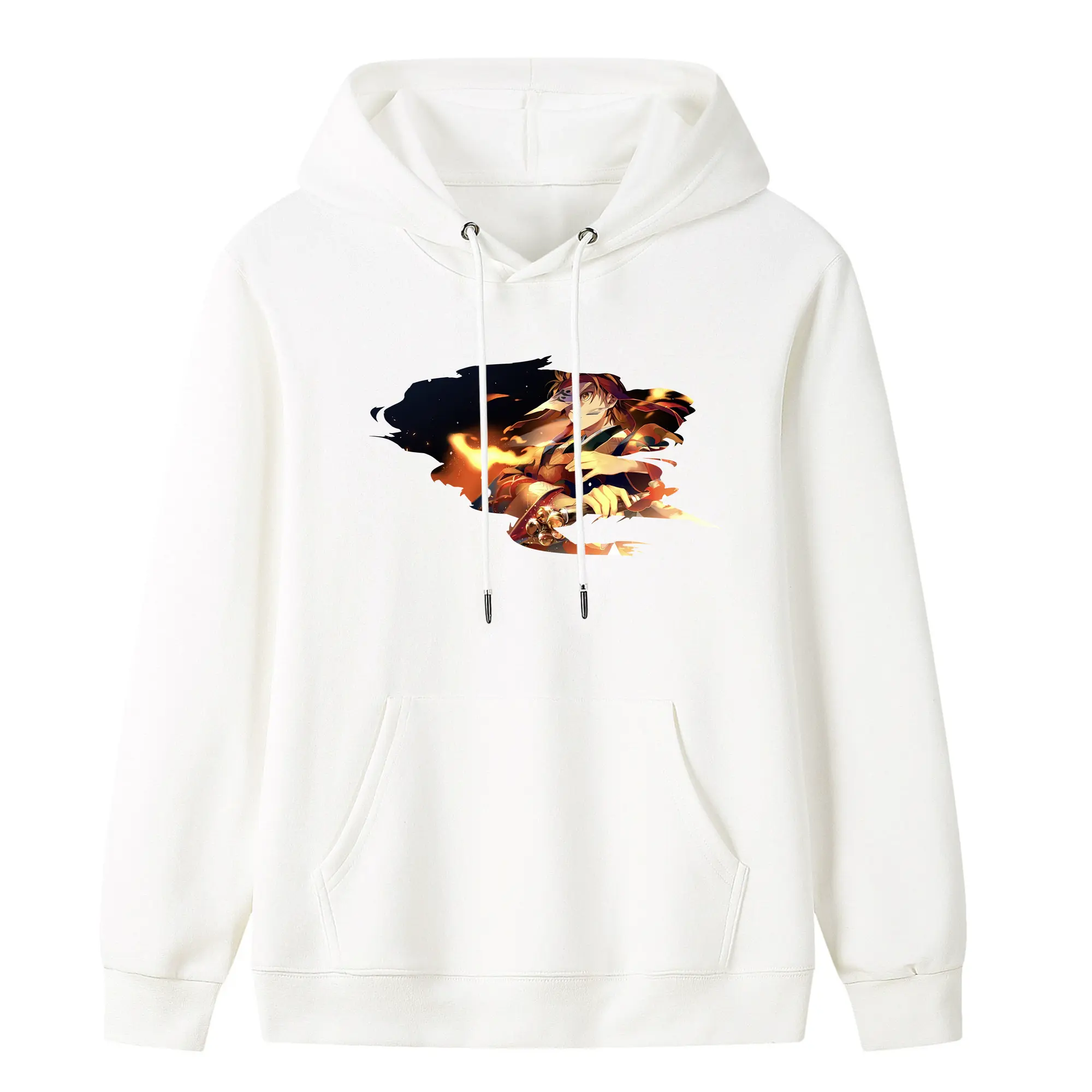 鬼滅の刃 グッズ,竈門 炭治郎 - キッズ フード付きパーカー ・ フロントプリント ・ ポリエステル100％ ・ 快適 通学 スポーツ 日常使い お散歩用